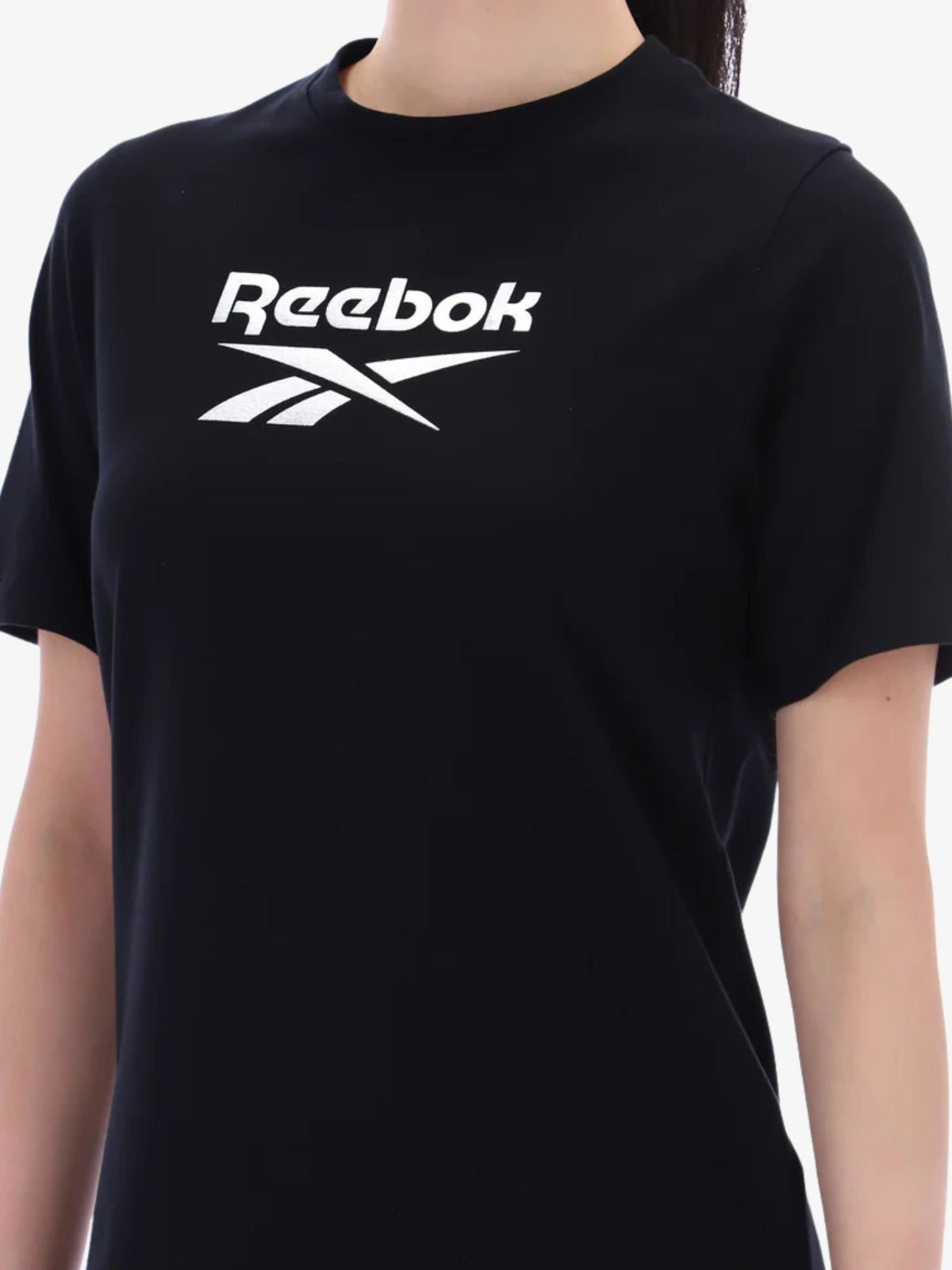 Reebok Bonnie Graphic Print Crew Neck Short Sleeve Tee | Black