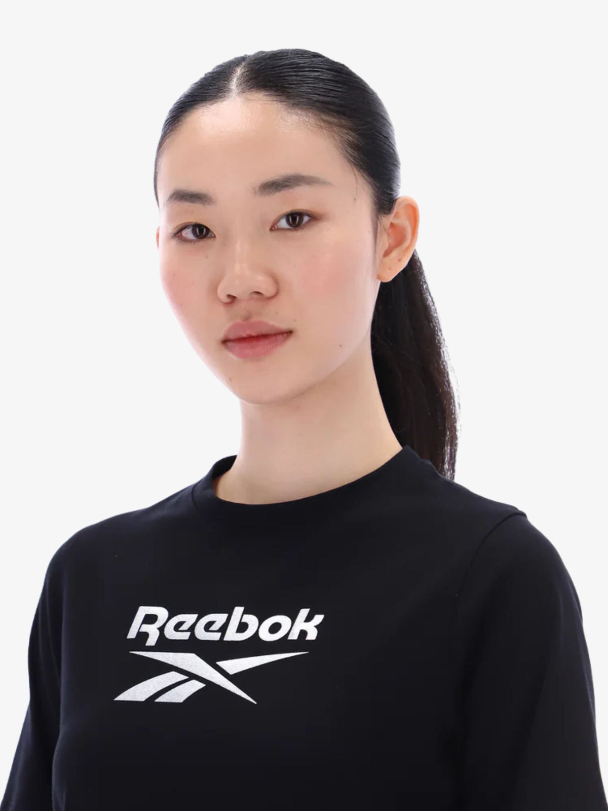 Reebok Bonnie Graphic Print Crew Neck Short Sleeve Tee | Black