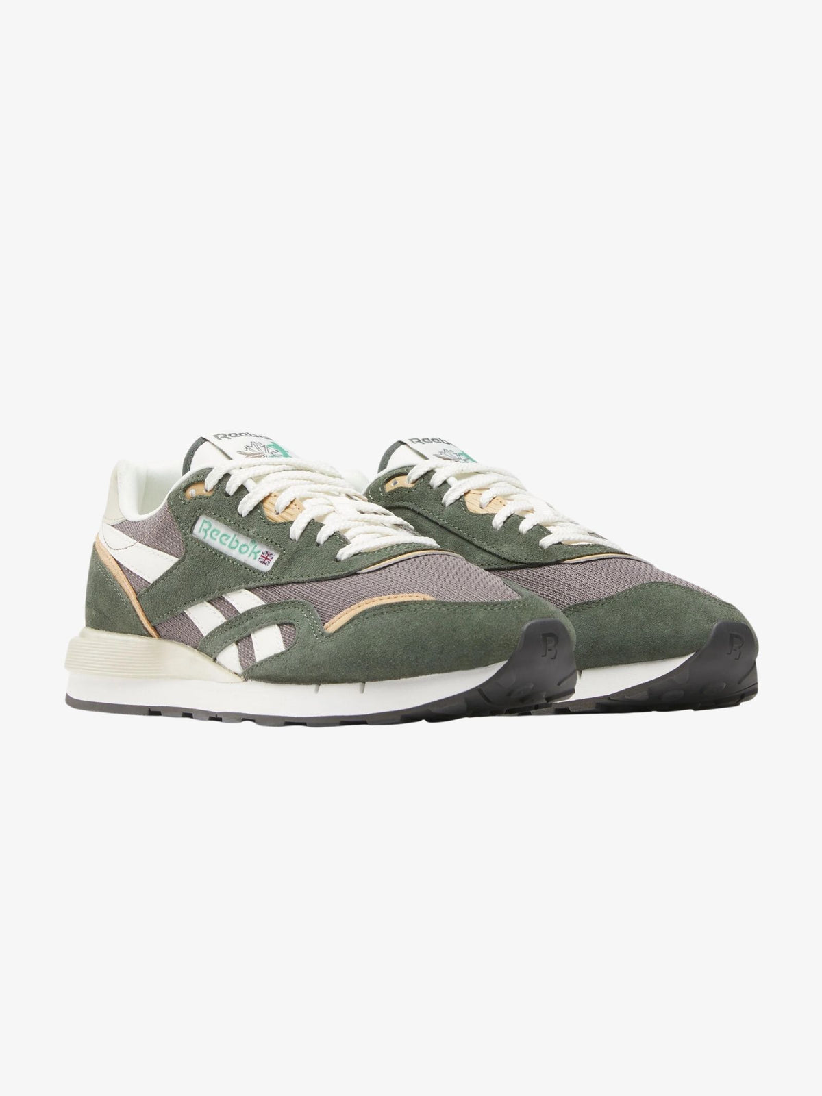 Reebok Classic Nylon 89 Shoes | Grit Green/Trek Grey/Chalk