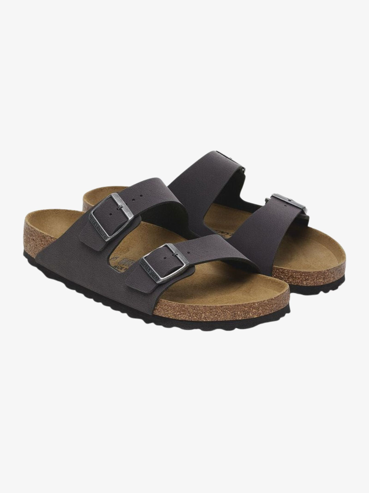 Birkenstock Arizona Birko-Flor Nubuk Regular Width | Grey