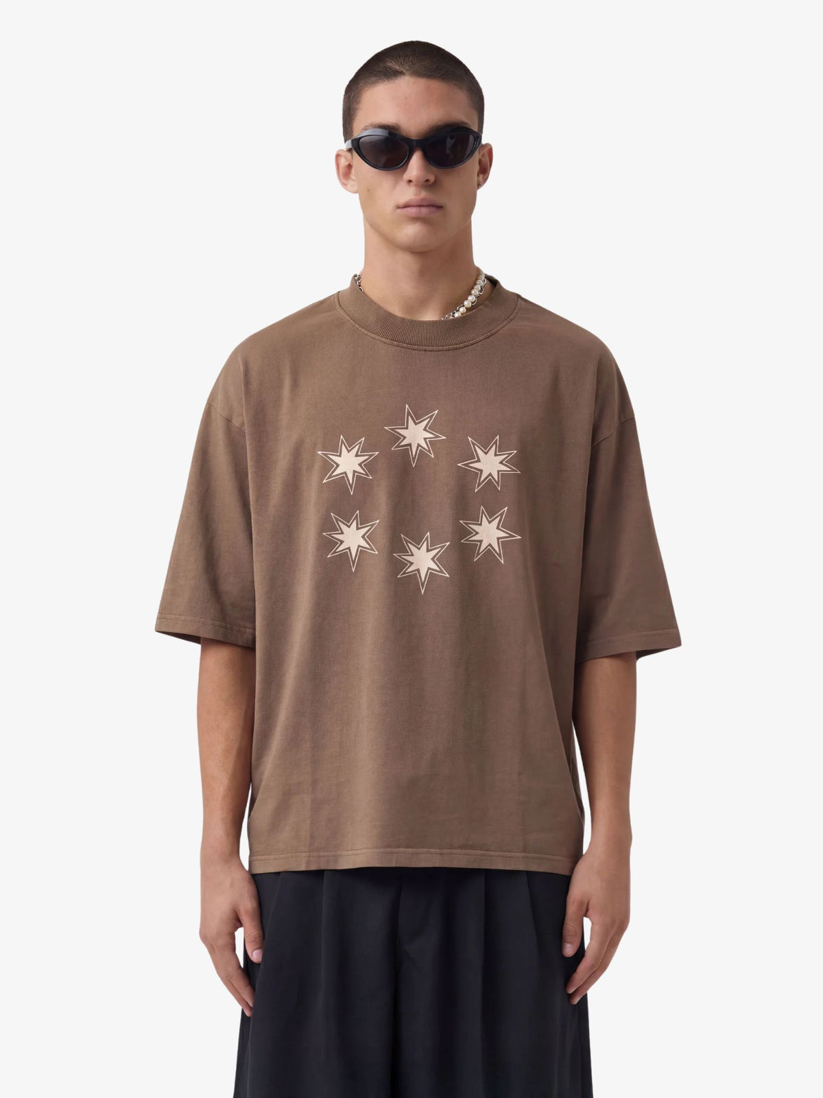 Zanerobe Star Sign Flow Tee | Gd Chocolate