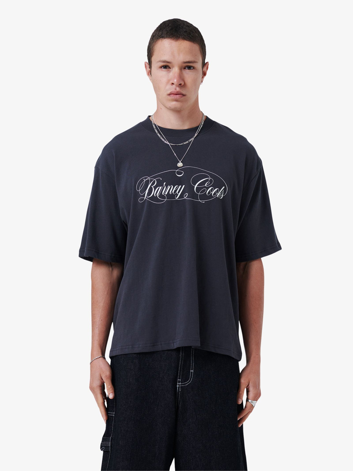 Barney Cools Script Tee | Aged Black
