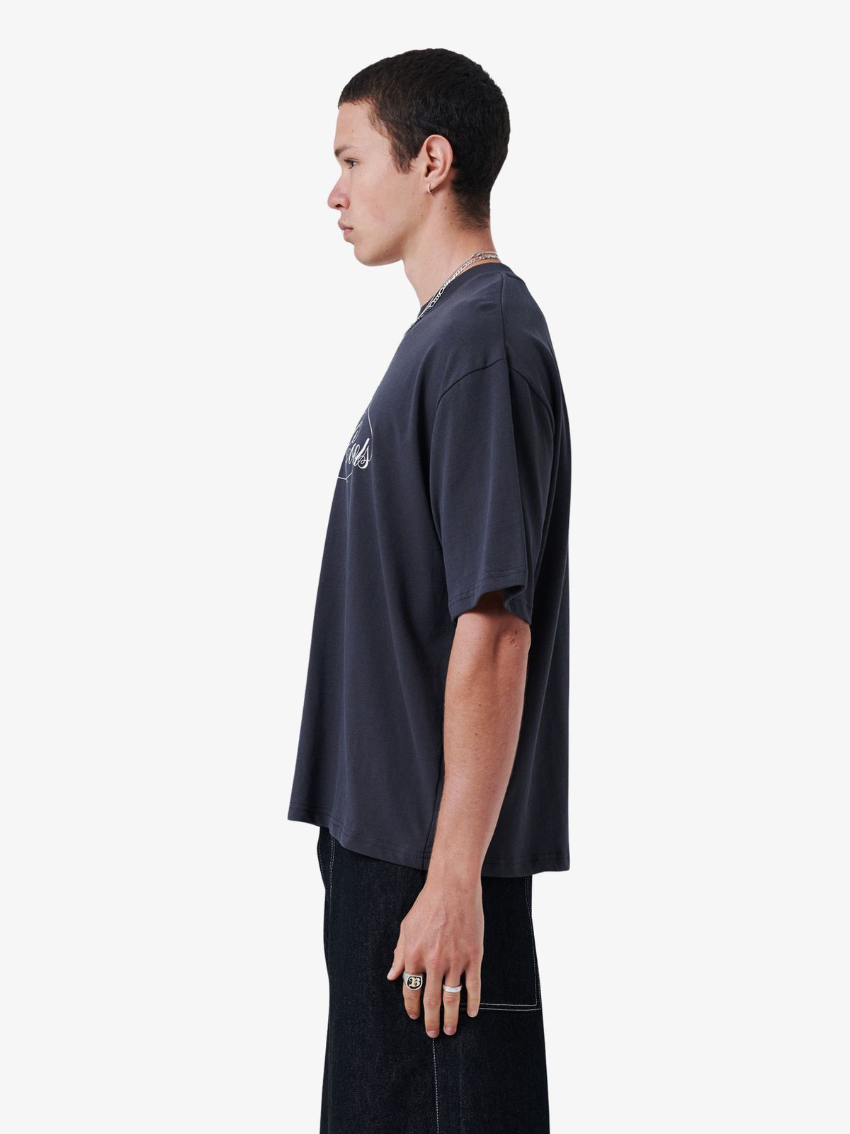 Barney Cools Script Tee | Aged Black