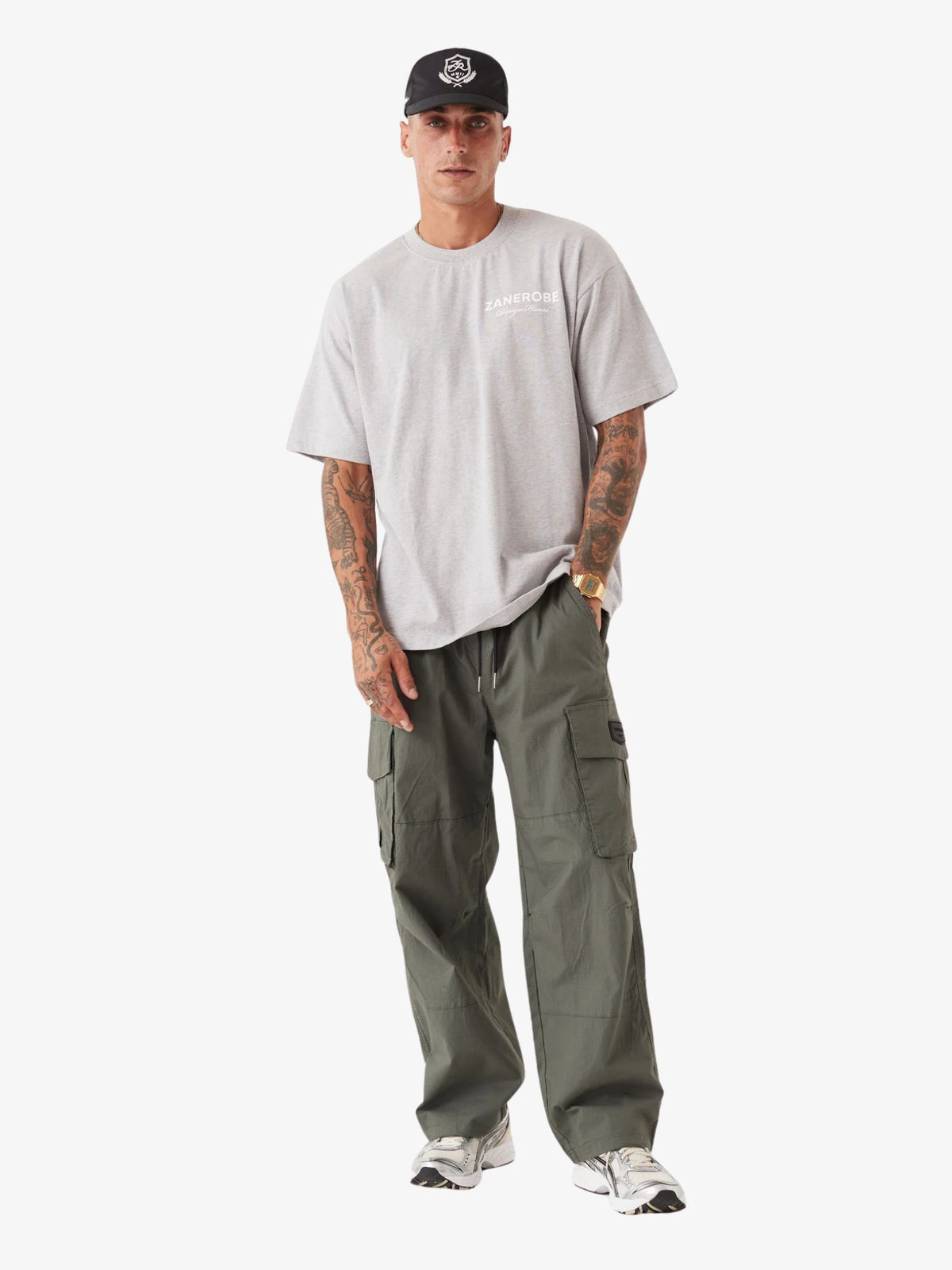 Zanerobe Zdh Box Tee | Grey Marle