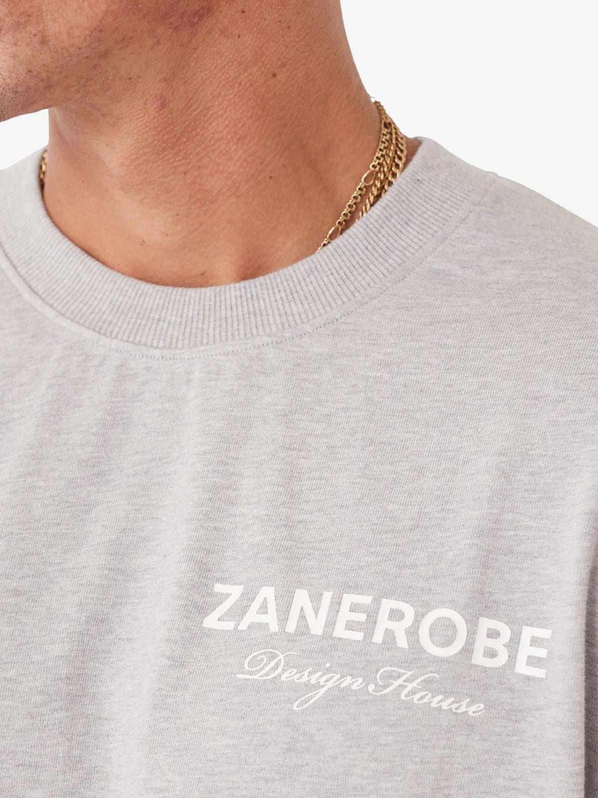 Zanerobe Zdh Box Tee | Grey Marle