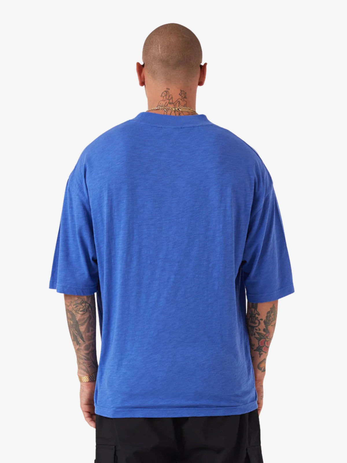 Zanerobe Crest Slub Flow Tee | Cobalt Blue