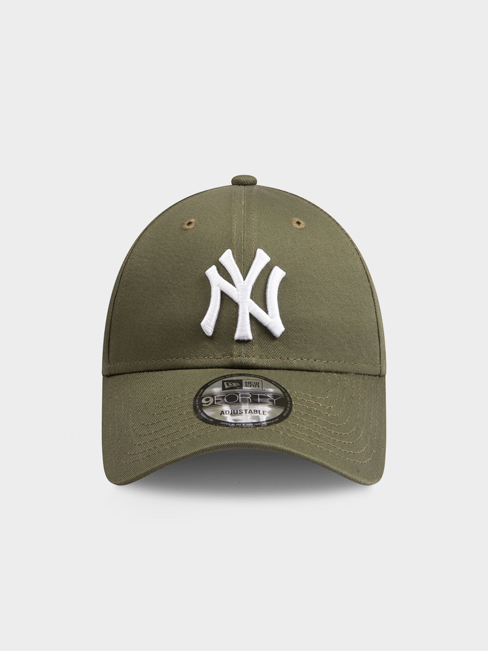 New Era 9FORTY A-Frame New York Yankees 1999 World Series Patch Snapback Hat - Olive, White New Era 9FORTY A-Frame New York Yankees 1999 World Series Patch Snapback Hat - Olive, White