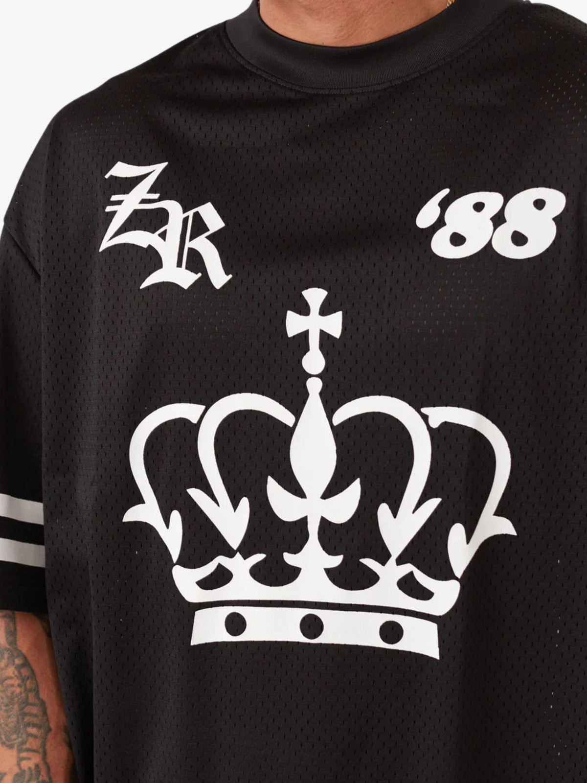 Zanerobe Mesh Baseball Tee | Black