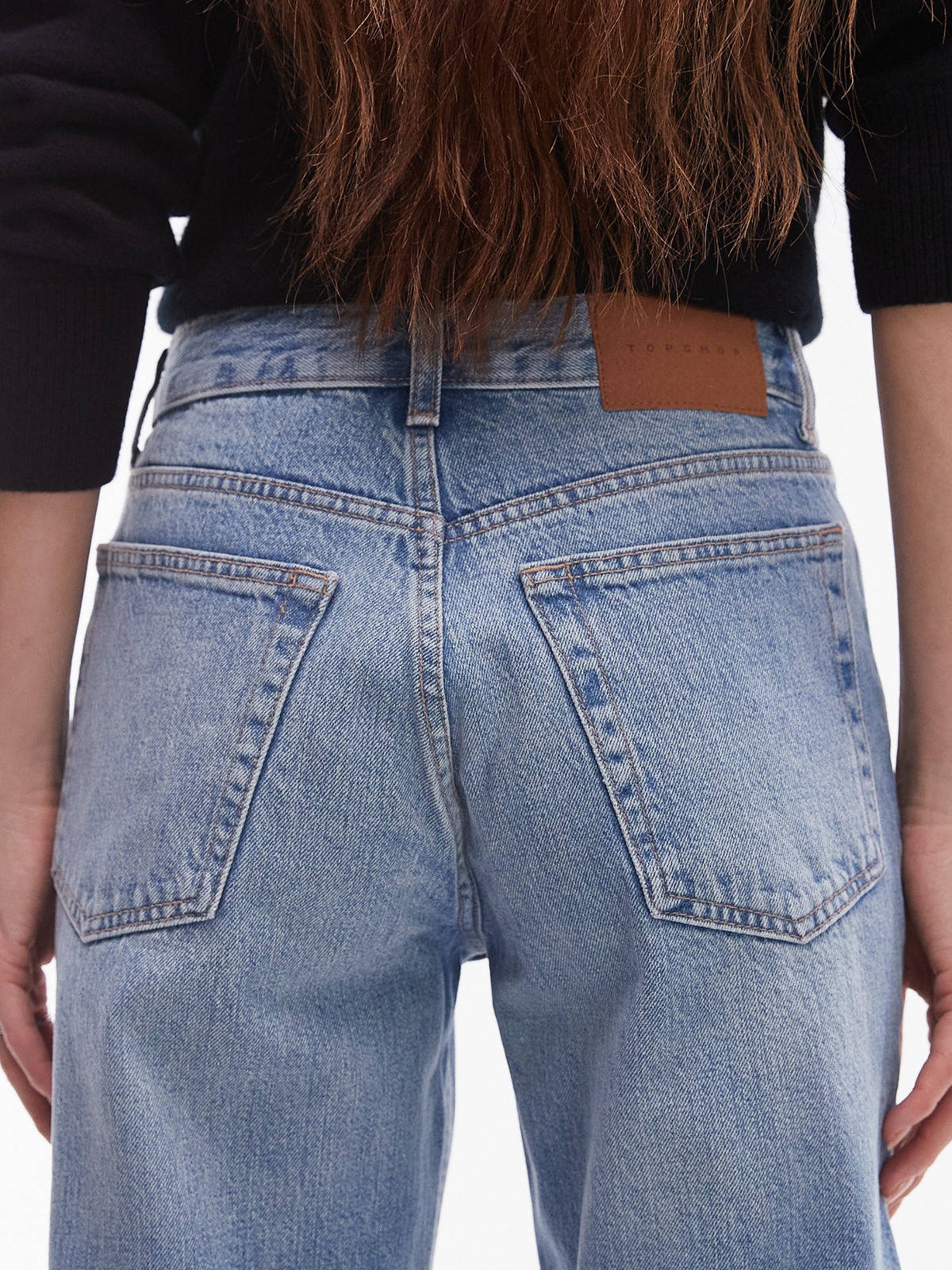 Topshop Mid Rise Runway Jeans | LIGHT BLUE