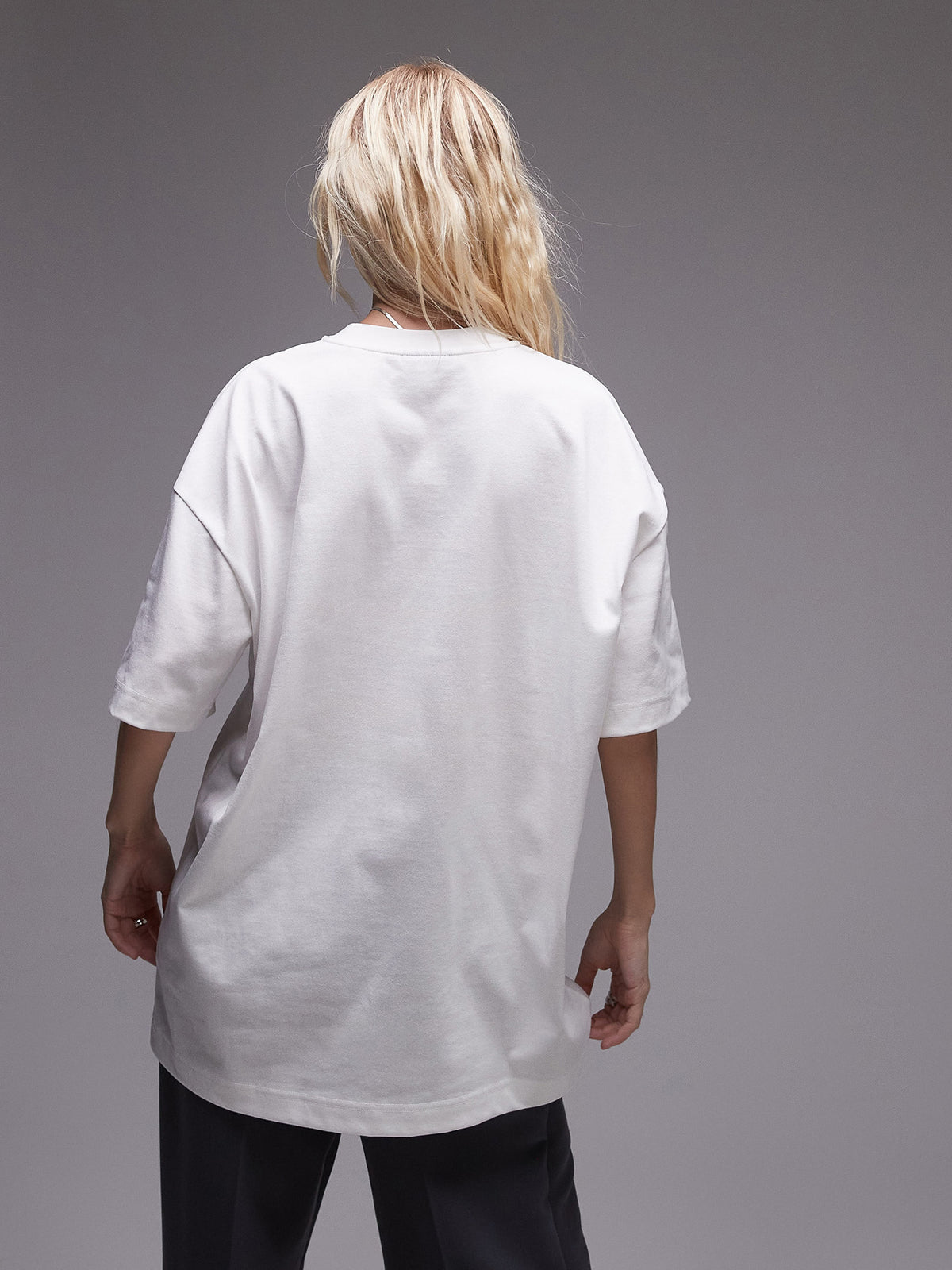 Topshop Premium Oversized Chamonix Tee | White