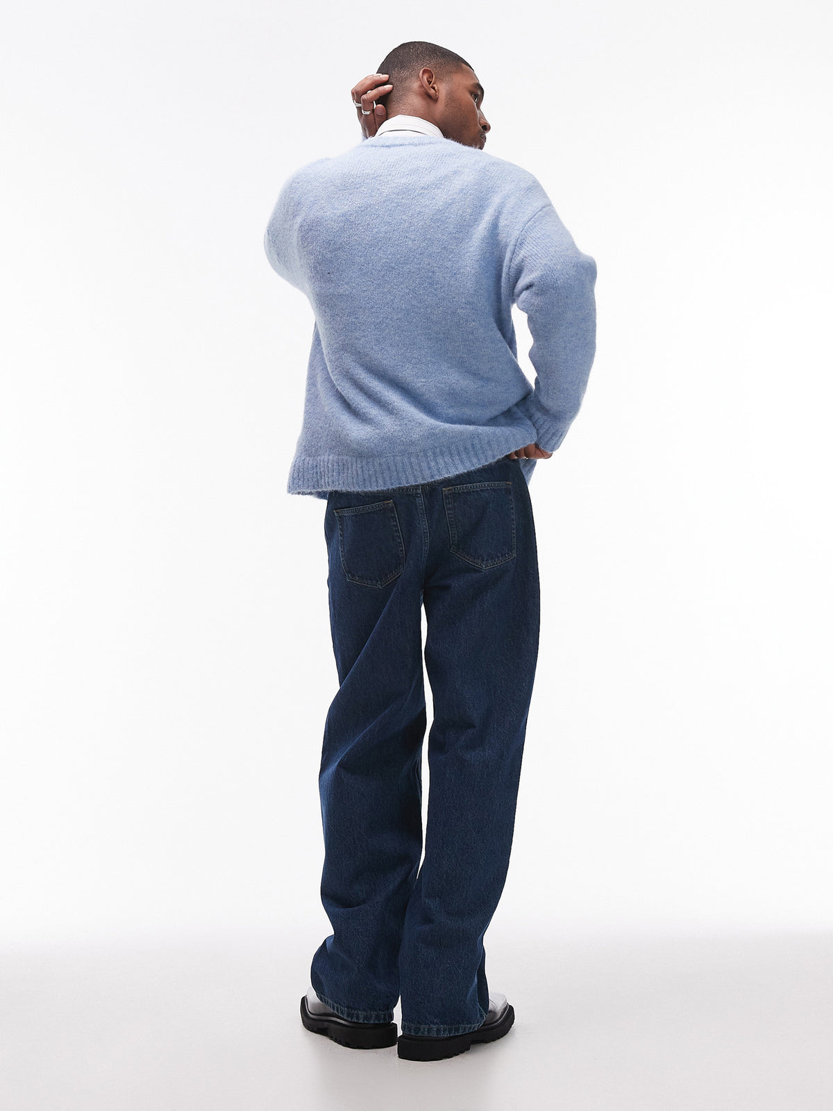 Topman Topman Baggy Jeans | Mid Blue