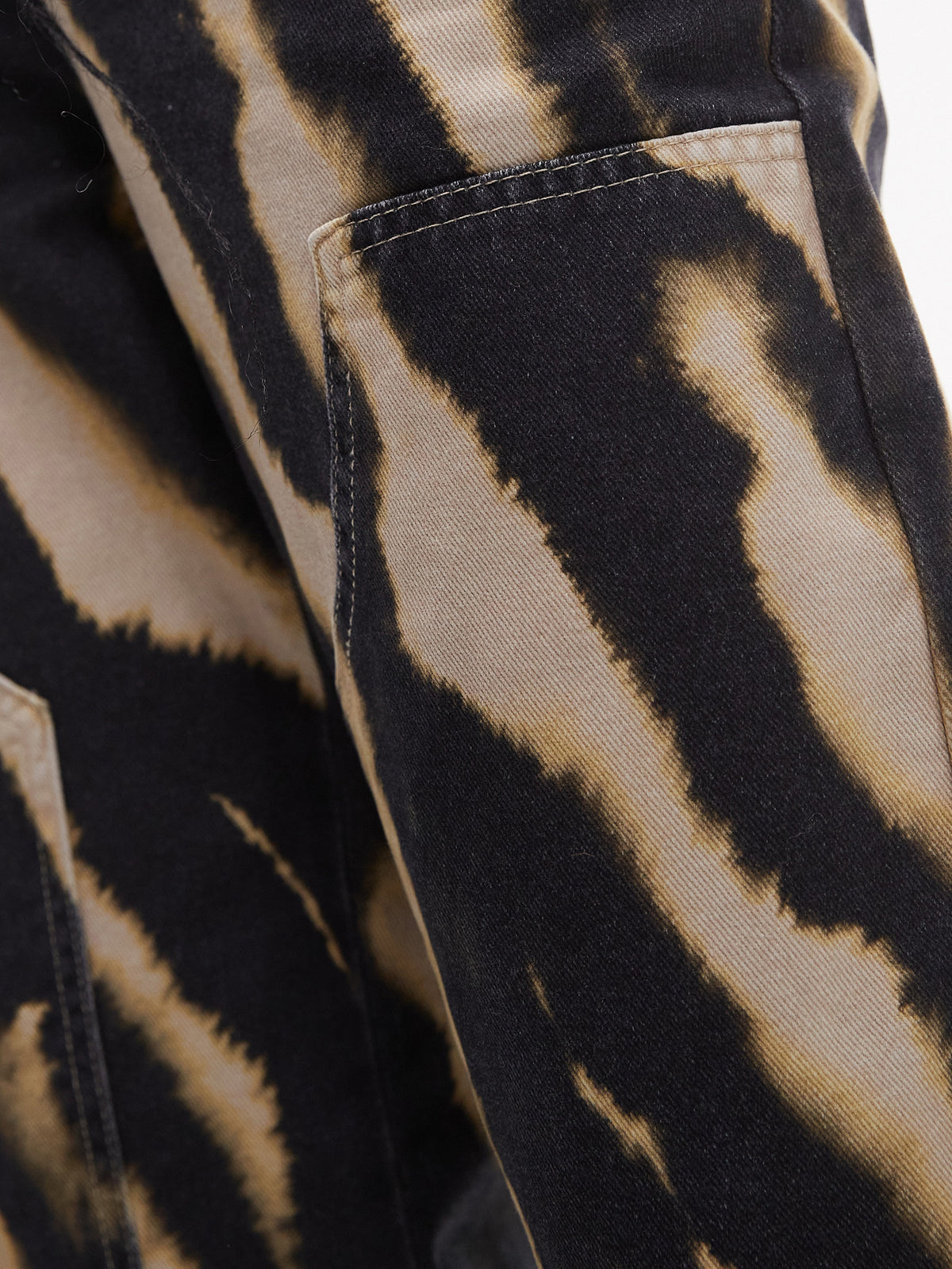 Topshop Blurred Zebra Patch Detail Pant | MULTI