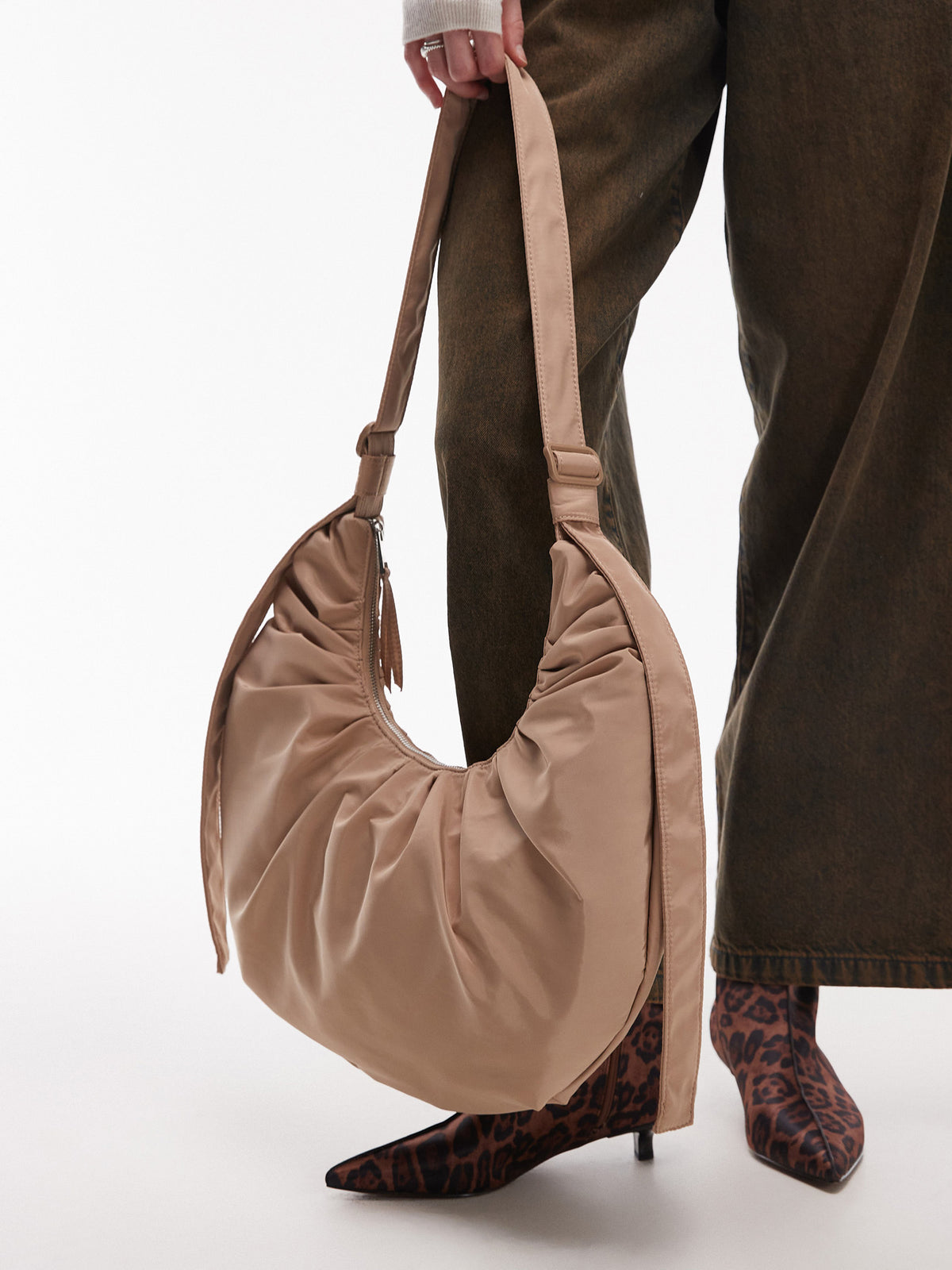 Topshop Talia Tote Bag | Camel