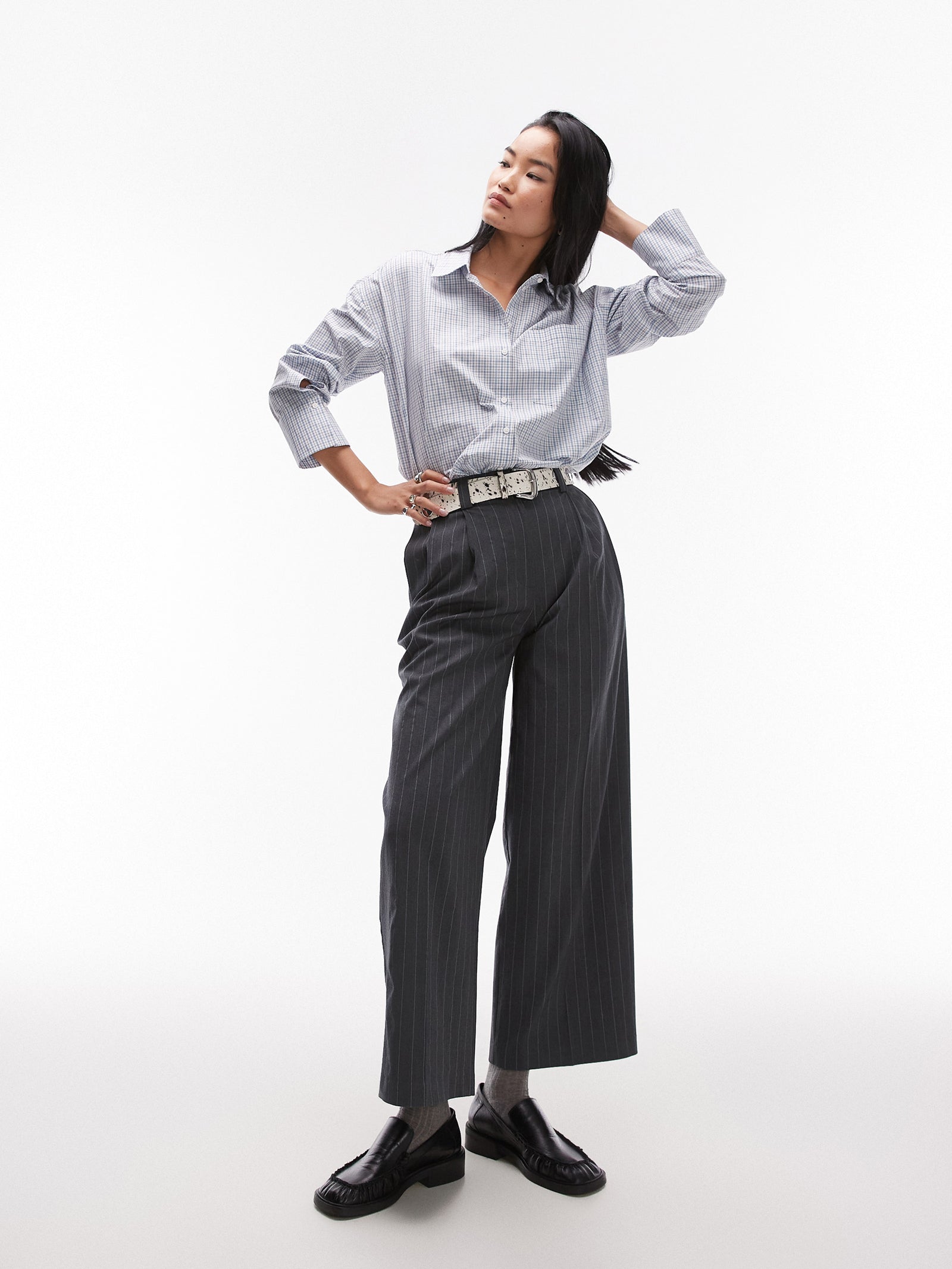 Pinstripe Tailored Trouser