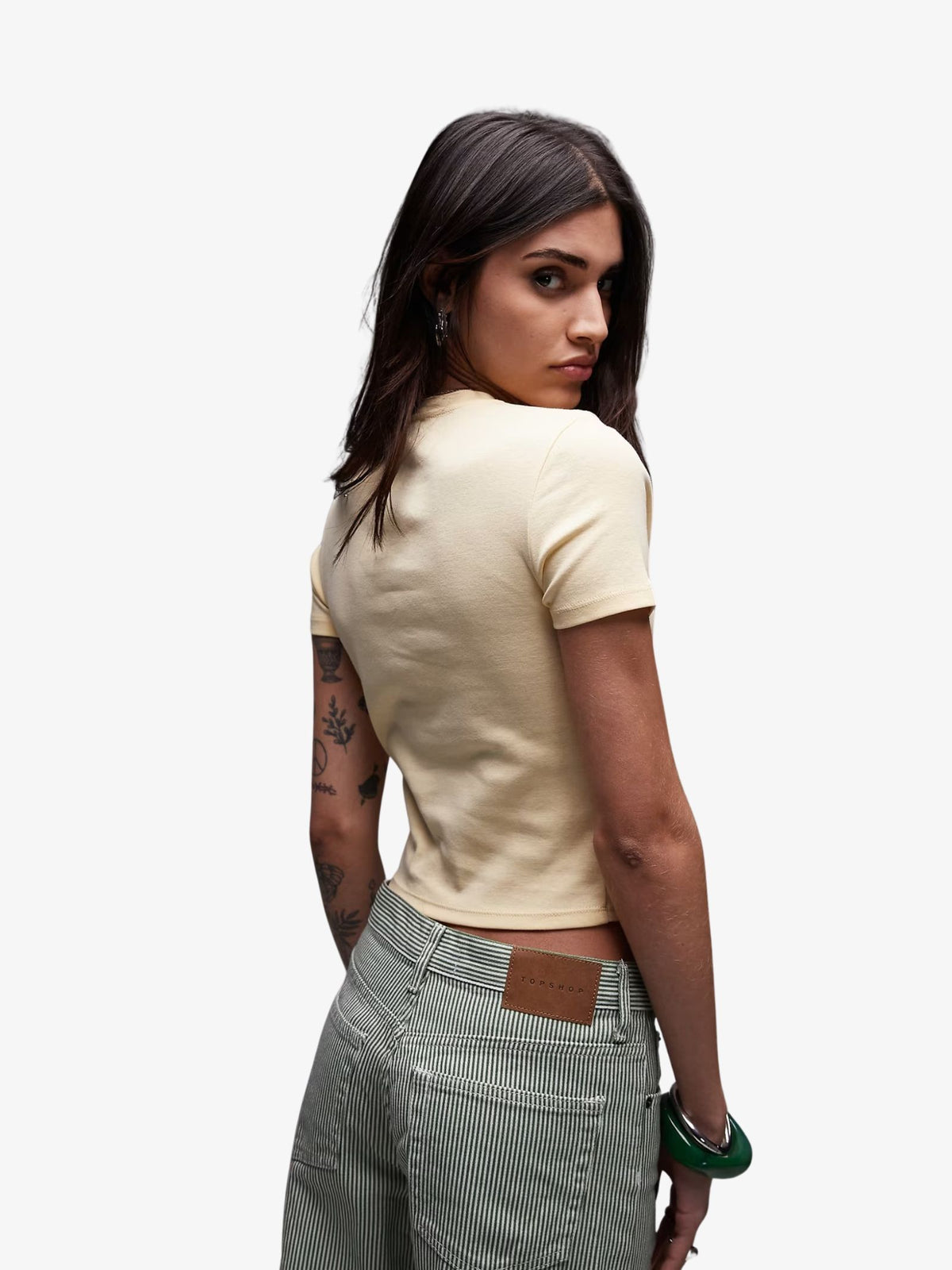 Topshop Graphic Linguine Baby Tee | Multi