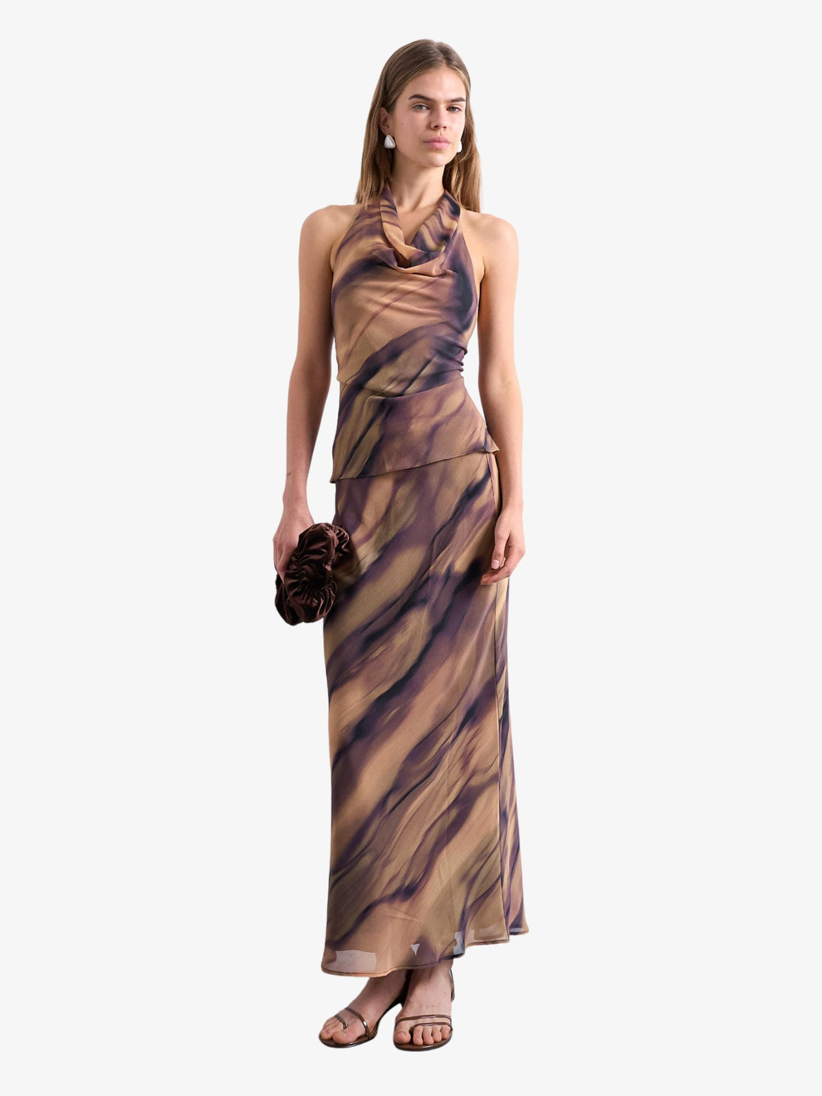 Topshop Cowl Neck Halter Top | Multi