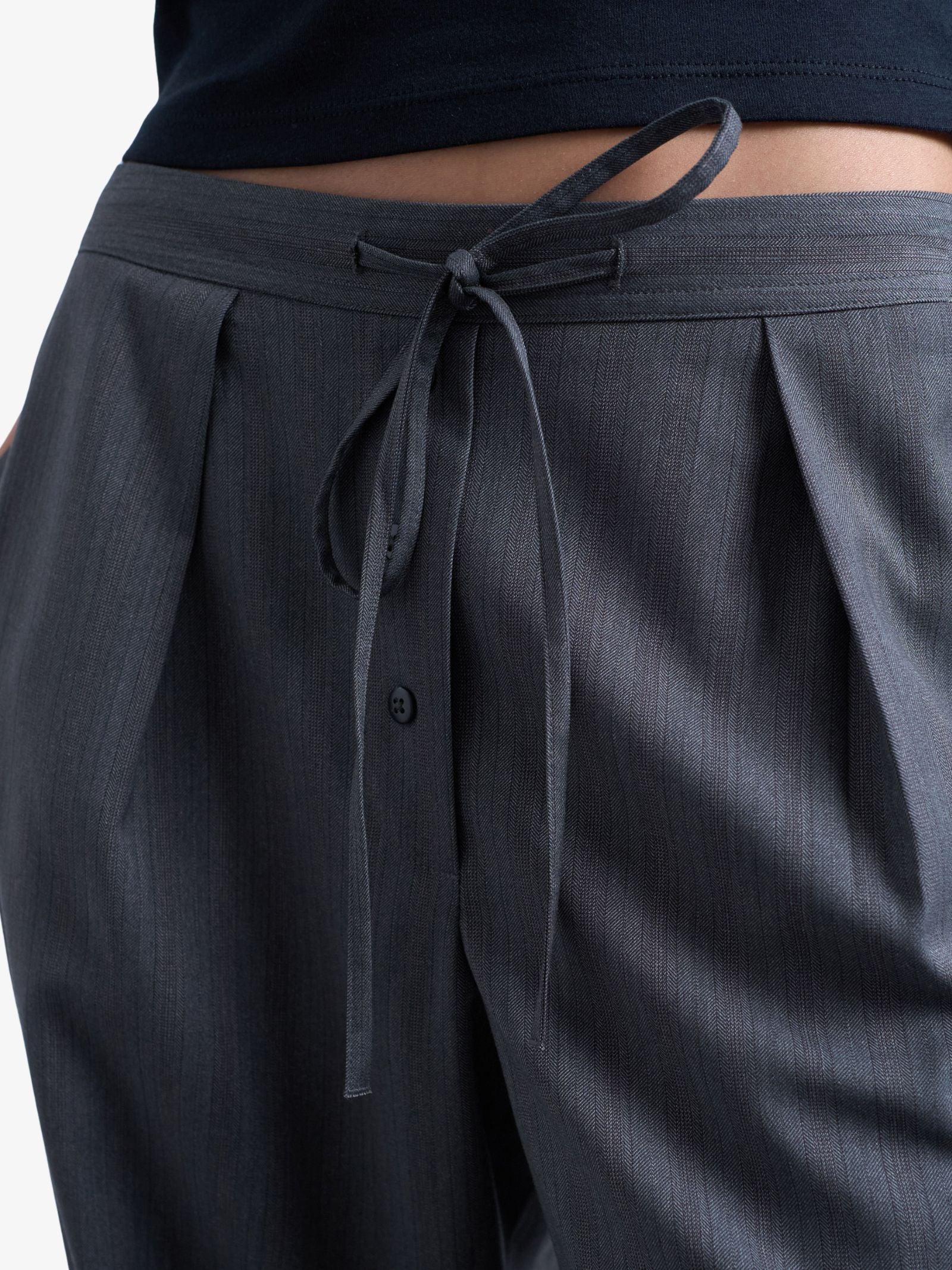 Tie Waist Boxer Jogger