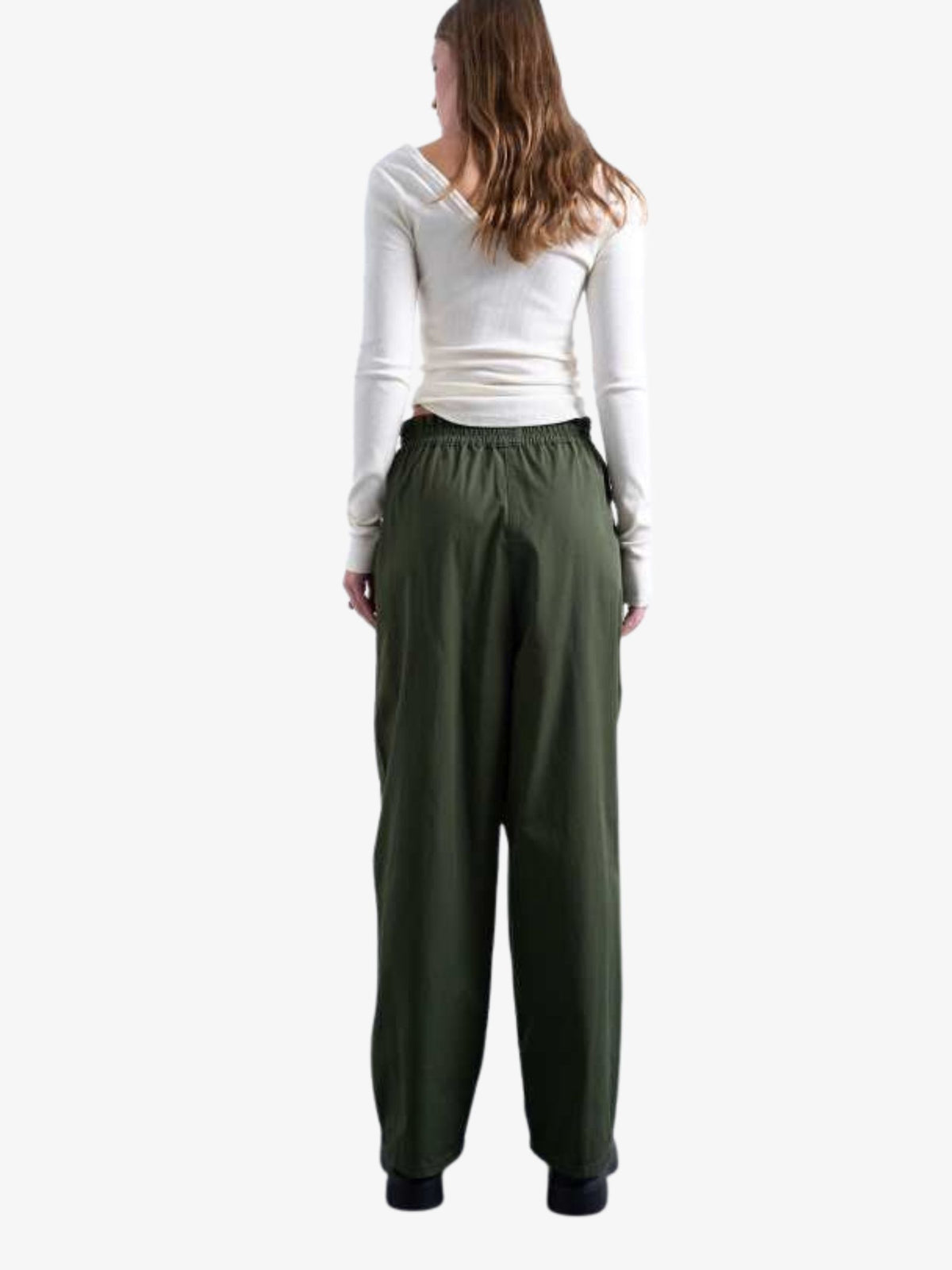 Topshop Pleated Balloon Jogger | Green