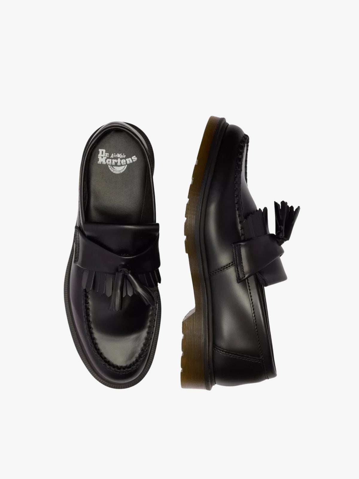 Dr Martens Unisex Adrian Tassel Loafers | Black Smooth