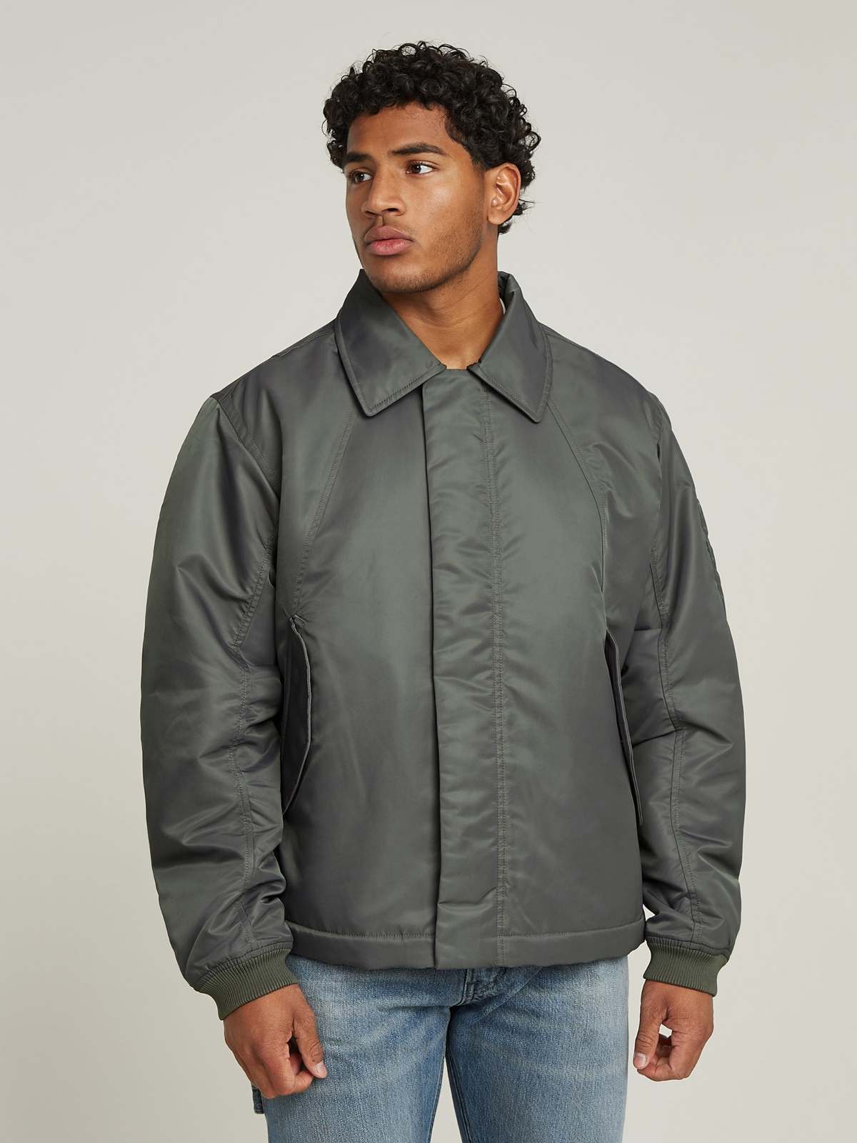 G-Star LW Padded Bomber Jacket Gs Grey | Glue Store G-Star LW Padded Bomber Jacket Gs Grey | Glue Store