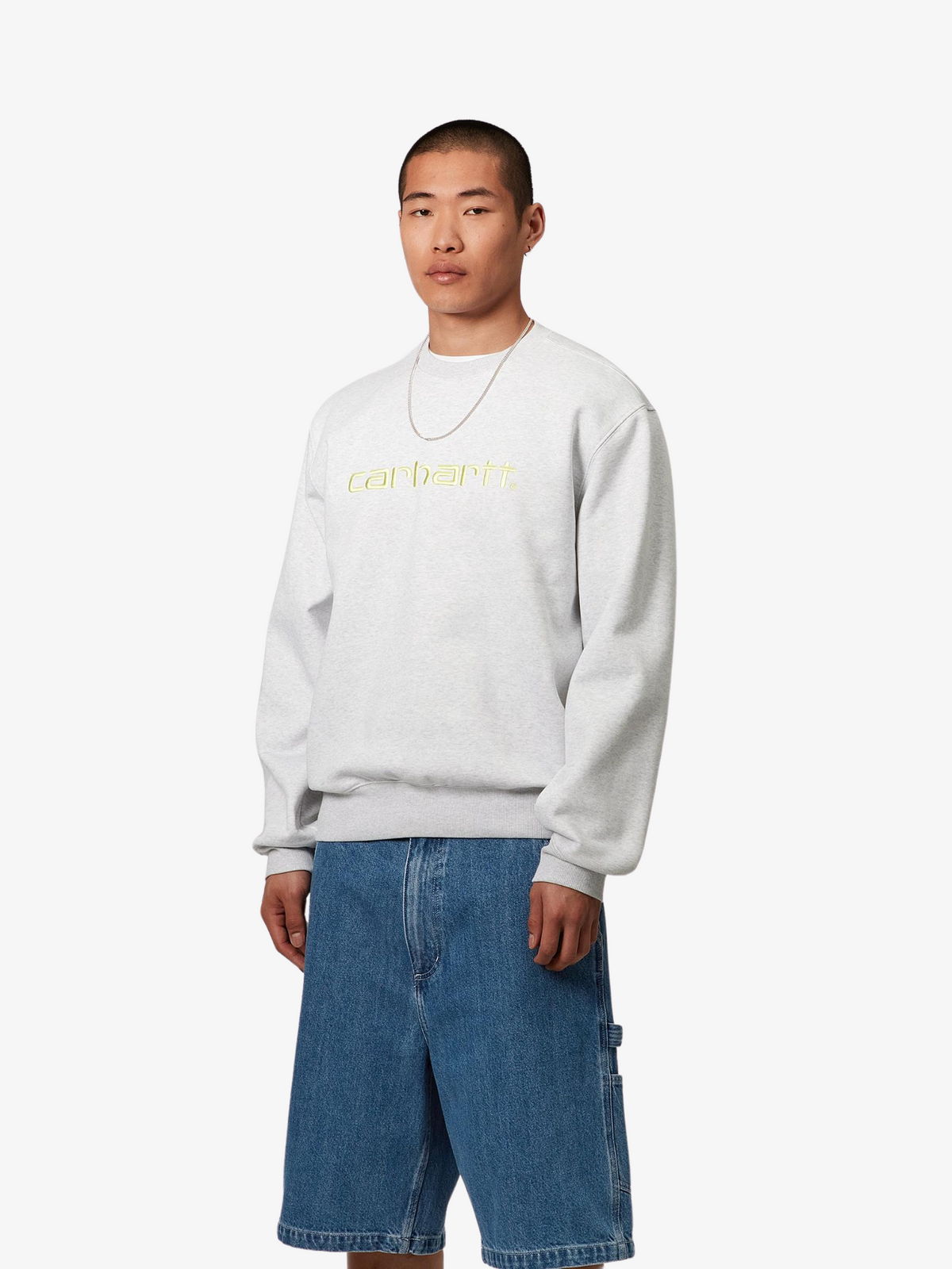 Carhartt Wip Carhartt Sweat | Ash Heather/Air Green