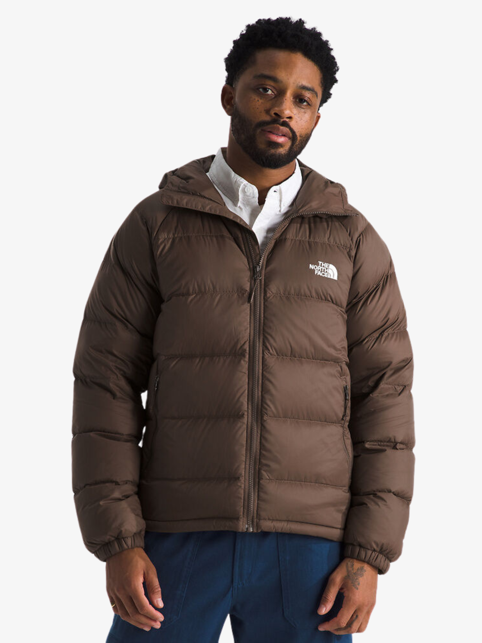 Smokey Brown Brown Tnf Puffer Jacket The North Face M Saikuru