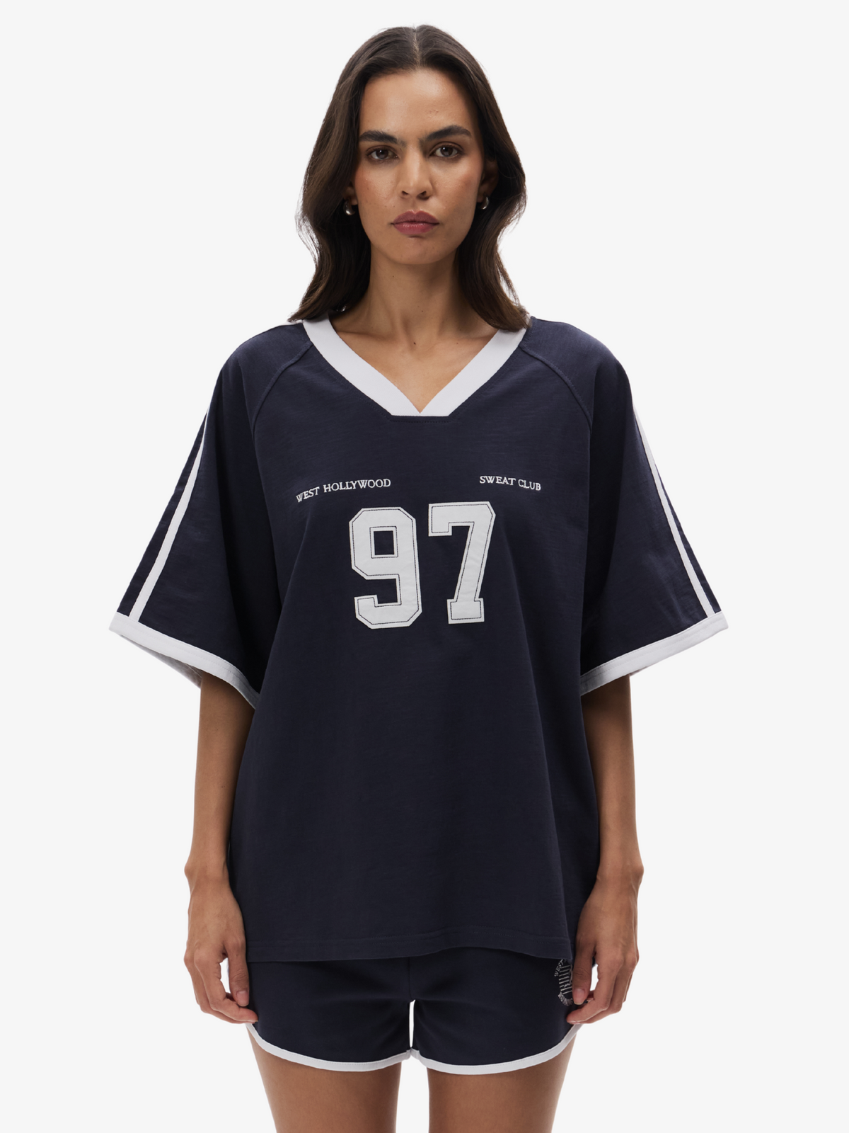 West Hollywood Sweat Club 97 Sport Jersey | Navy White