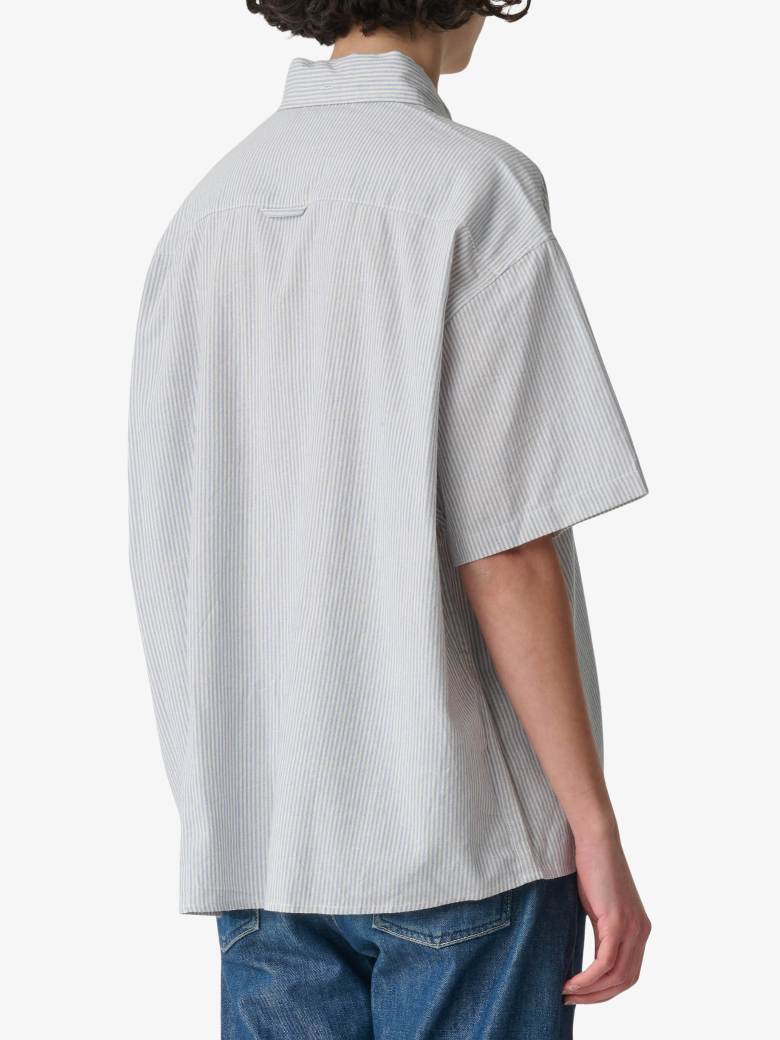 Womens Stripe Short Sleeve Shirt