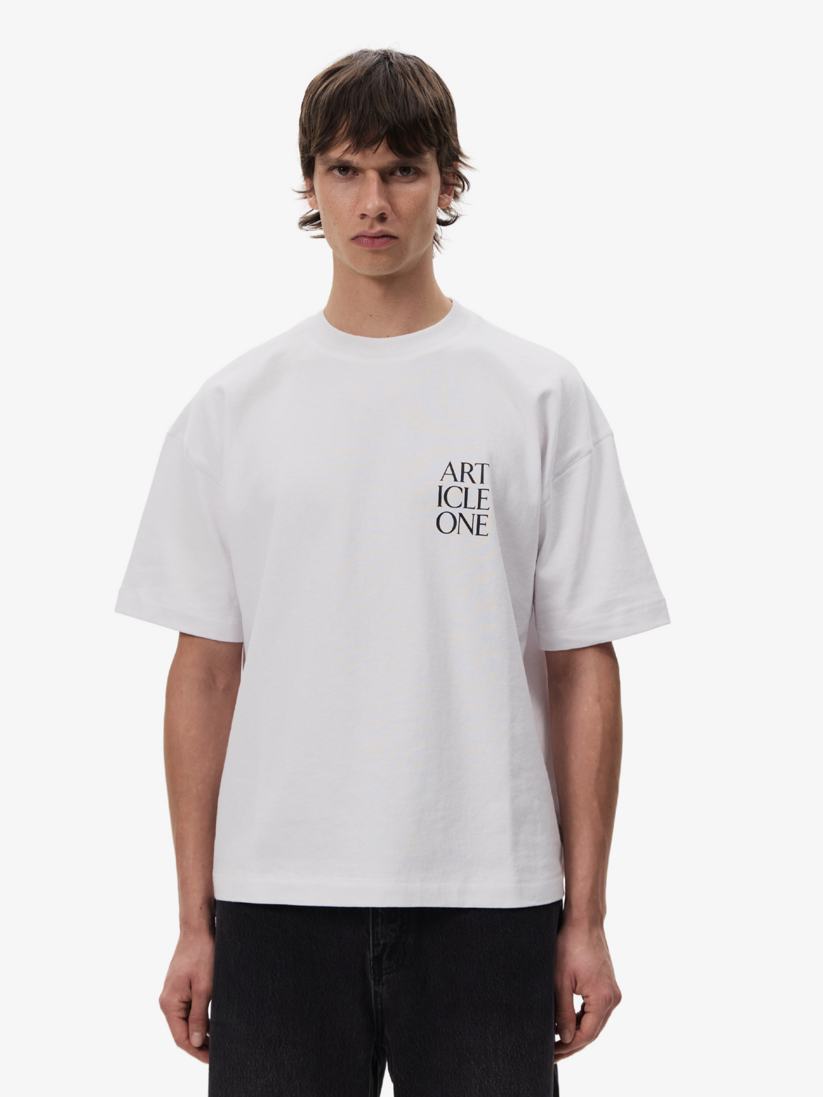 Article One Lockup Logo Tee | White