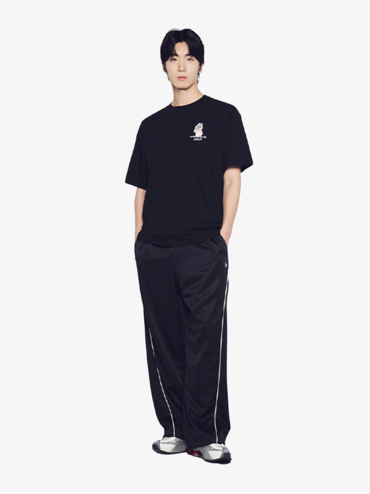 ADLV Tanning Opanchu Basic Logo Short Sleeve T-Shirt | Black