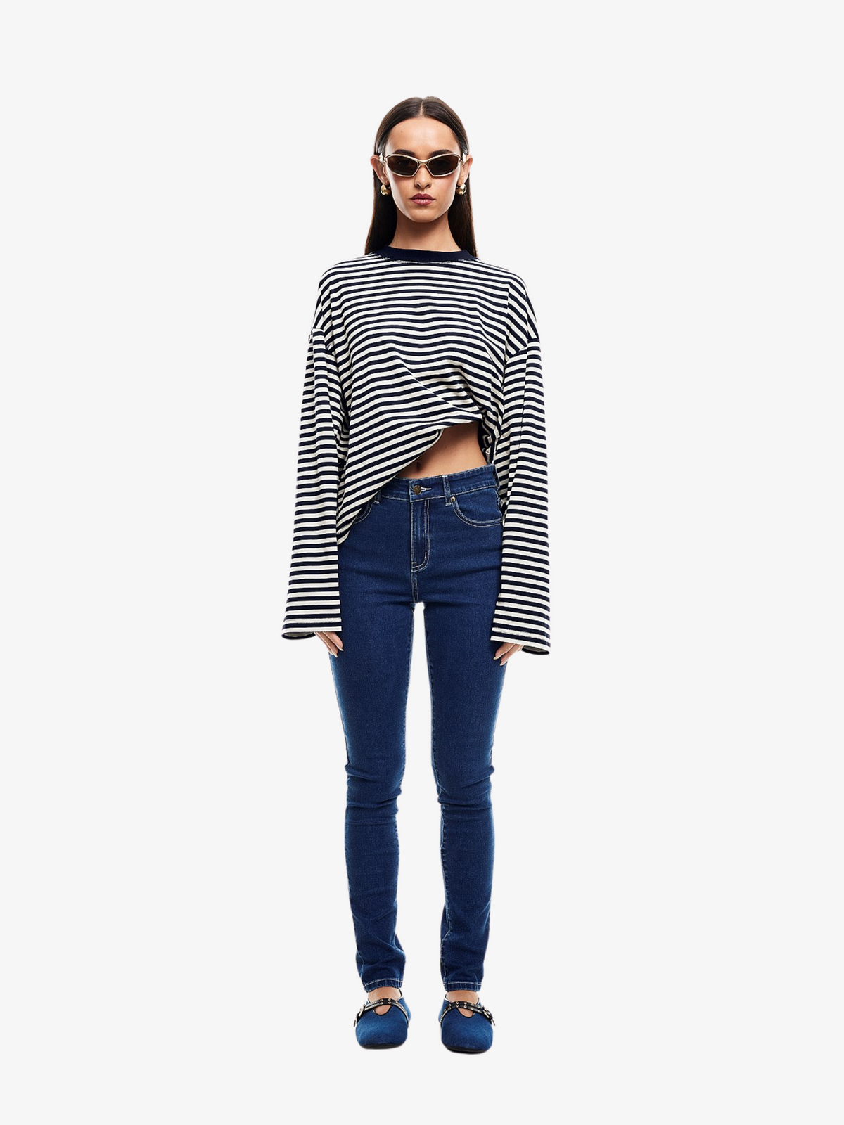 Lioness Bloom Long Sleeve | NAVY STRIPE