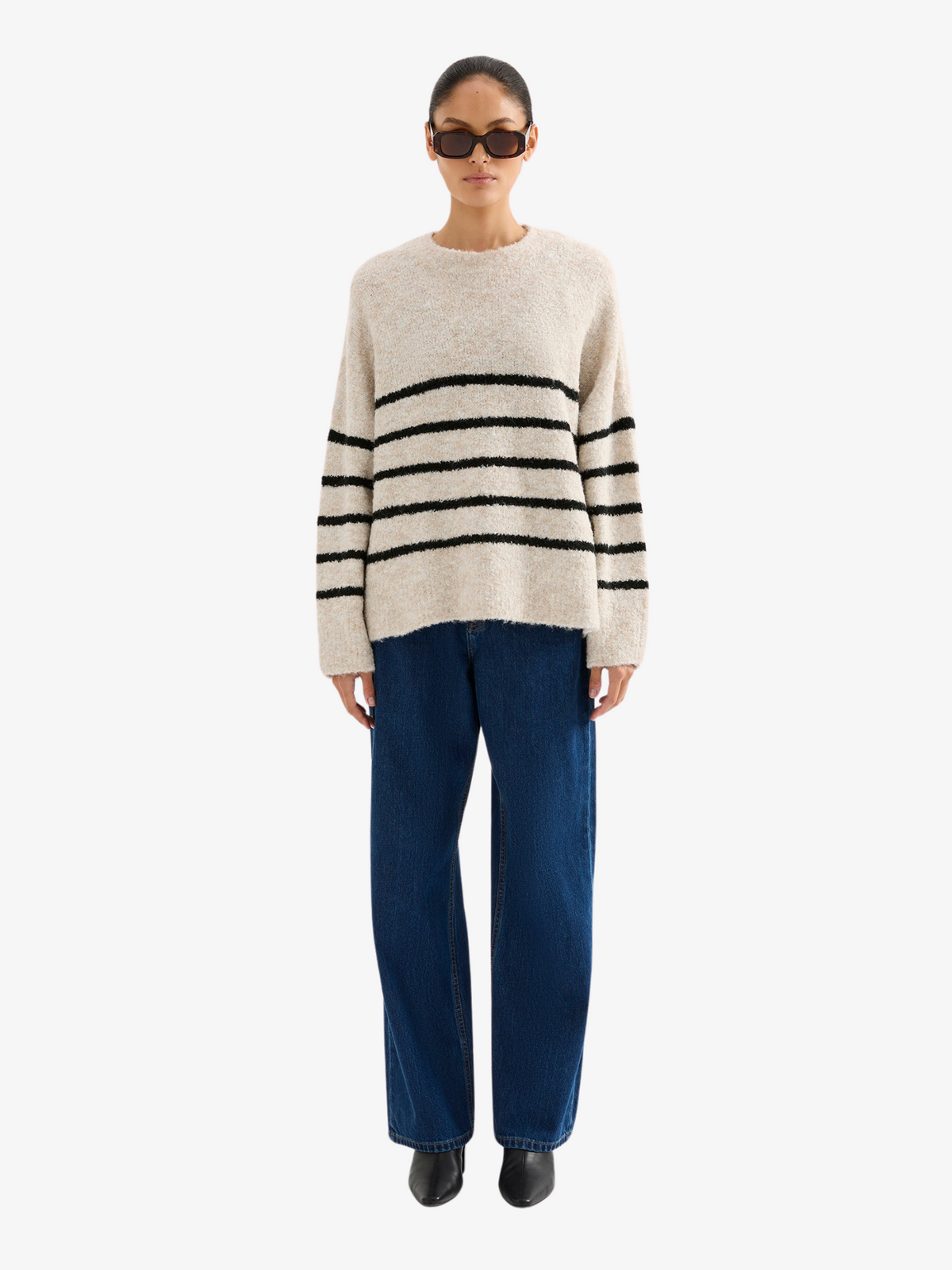 Nude Lucy Elias Stripe Knit | Oatmeal Stripe