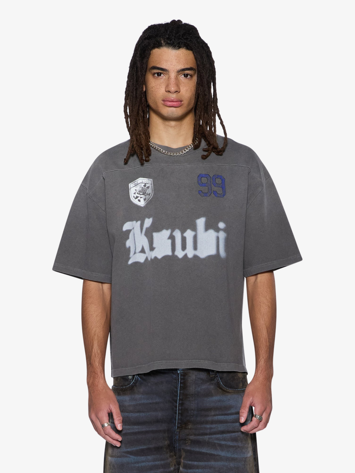 Ksubi Utopia Halen Raglan Ss Tee | Charcoal