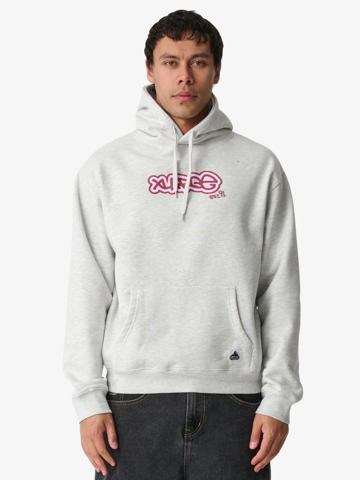 Xlarge Tag Hood | Snow Marle