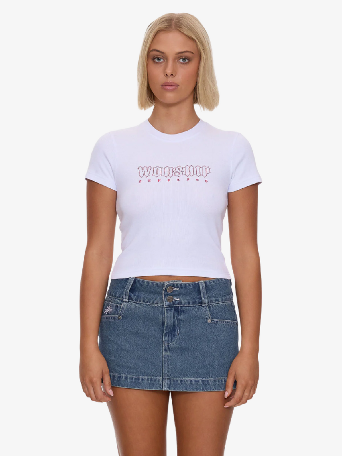 Worship Glitz Slim Fit Tee | WHITE