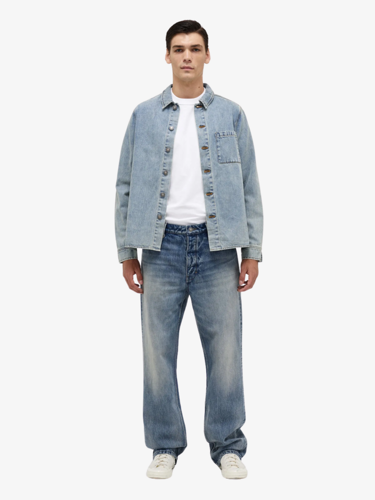 Neuw Denim Over Shirt | Mid Indigo
