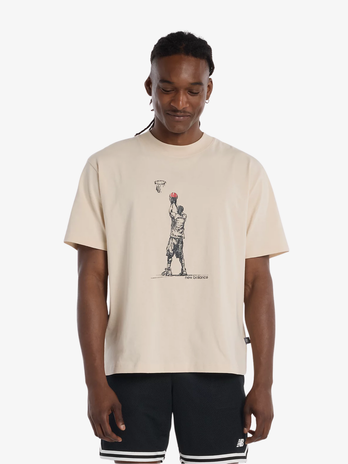 New Balance Hoops Player Graphic T-Shirt | Bisque
