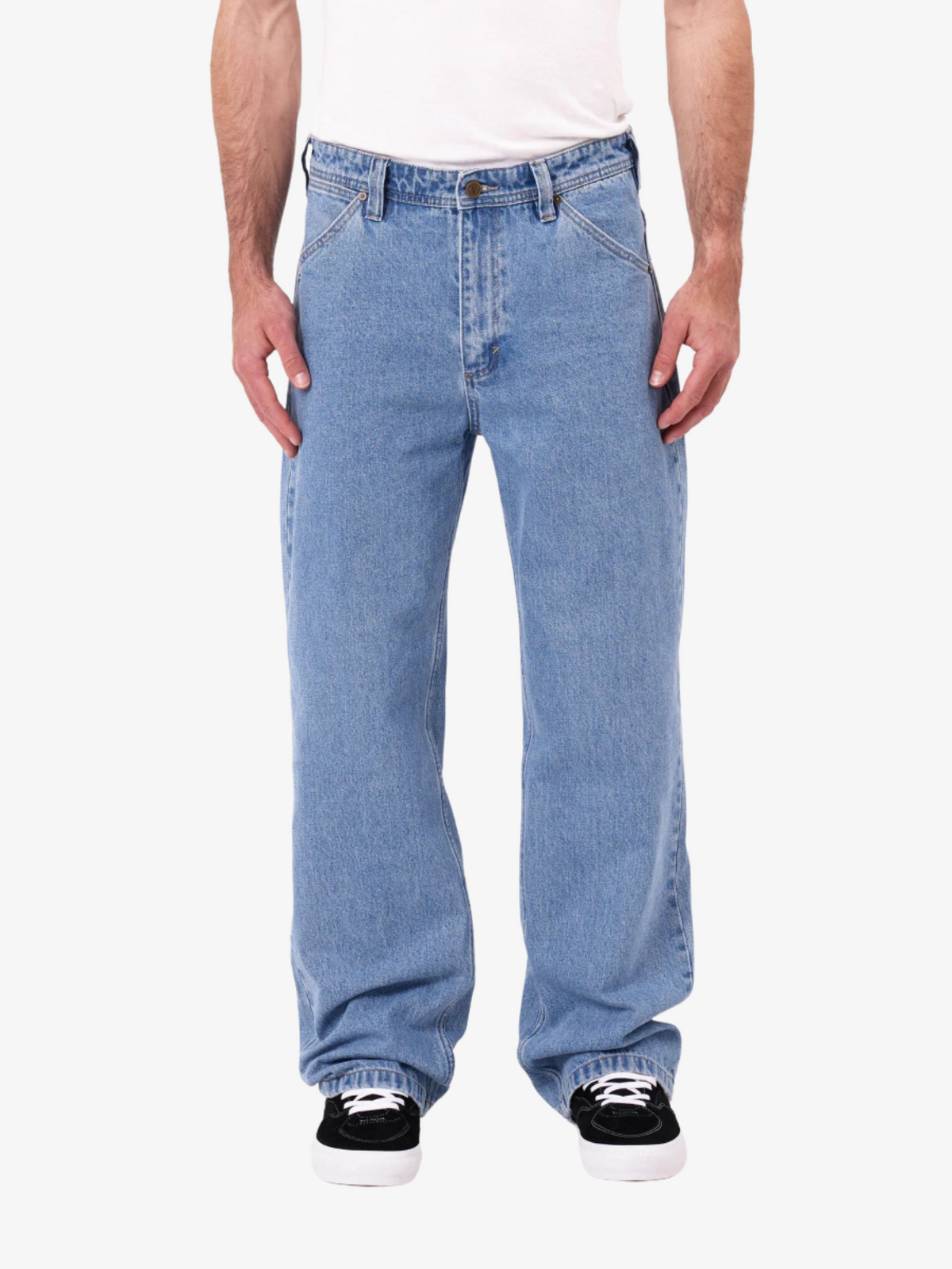 Abrand A5 Baggy Larry Jeans | Light Vintage Indigo