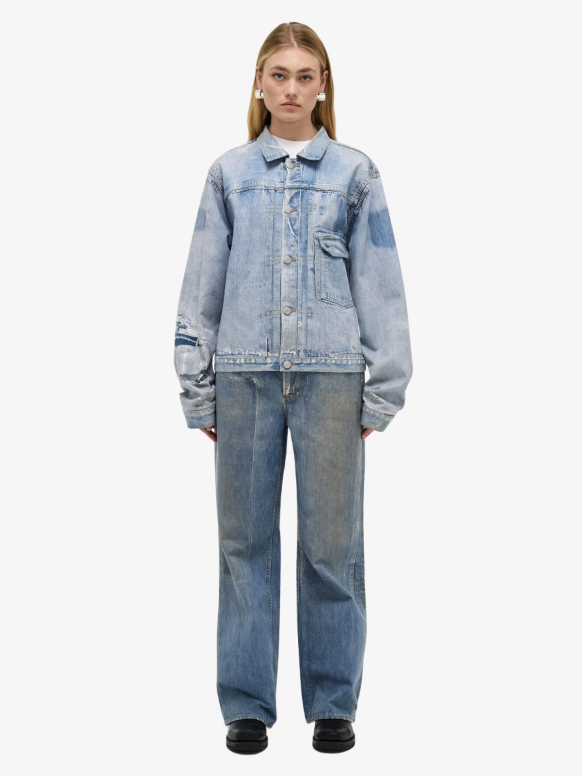 Neuw Type One Jacket | LIGHT VINTAGE INDIGO