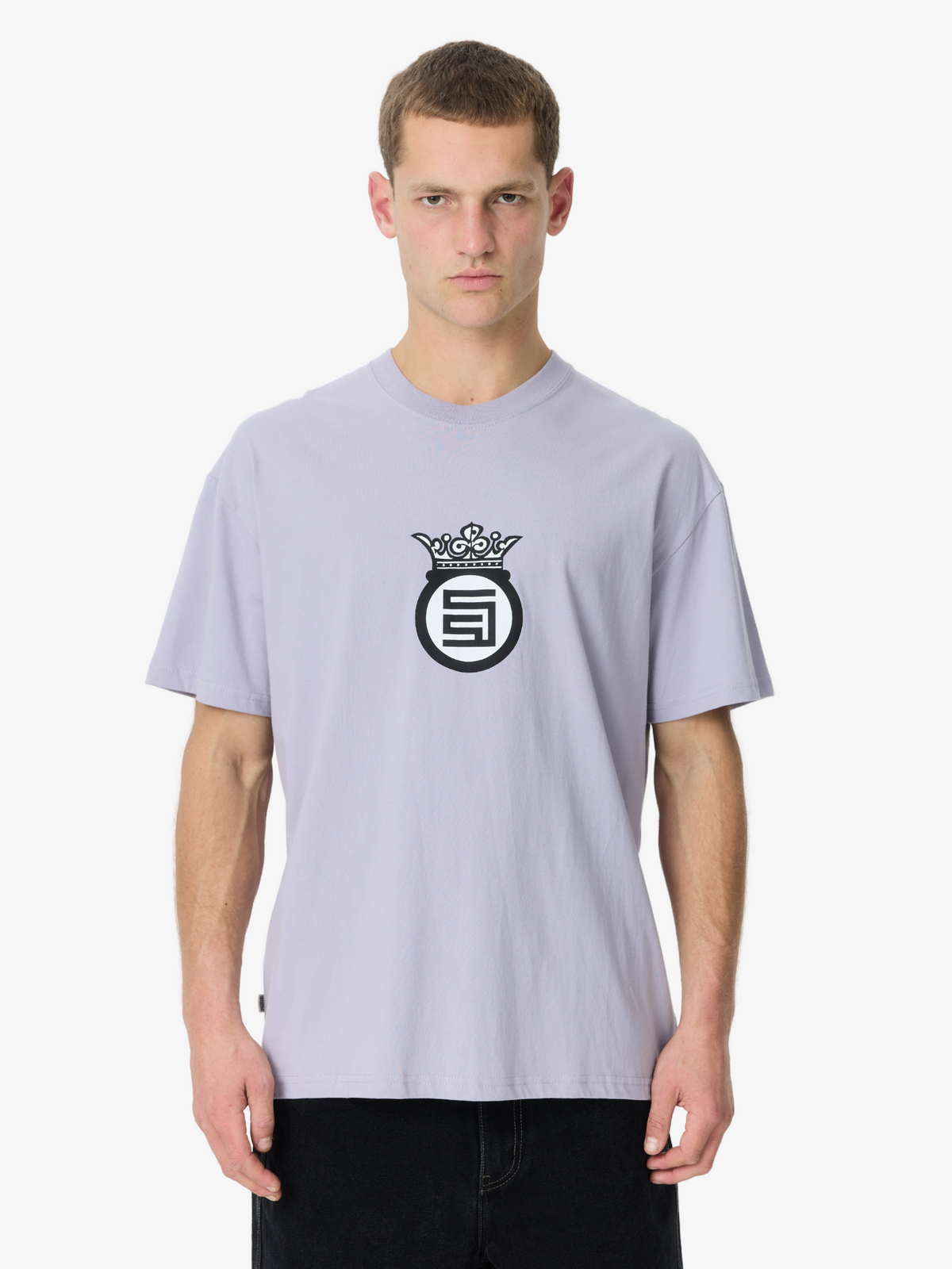 S-Double Crown Dot Short Sleeve Tee | DUSTY GRAPE