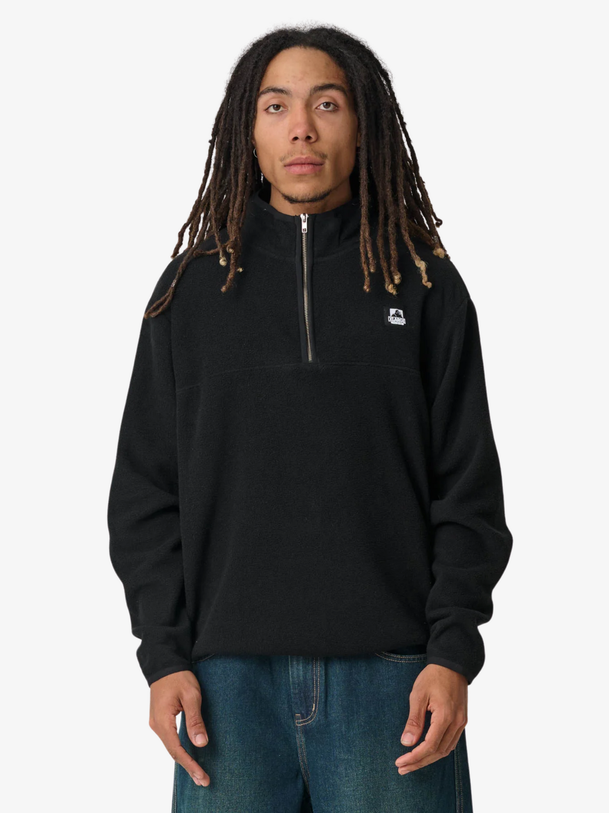 Xlarge Half Zip Crew | Black