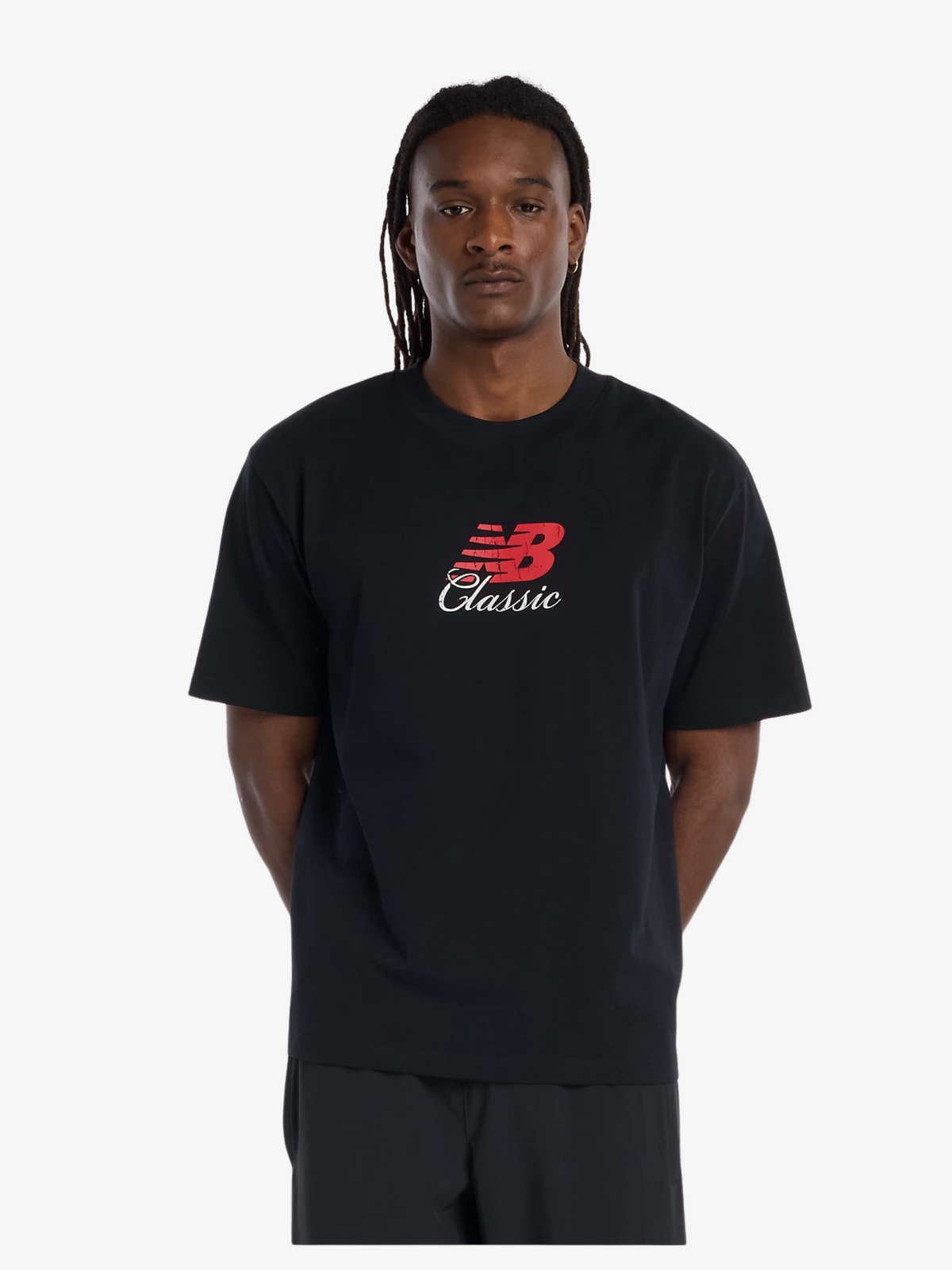 New Balance Hoops Classic Graphic T-Shirt | Black