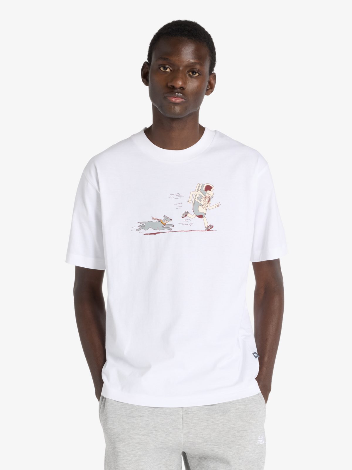New Balance Newbie Chase T-Shirt | White
