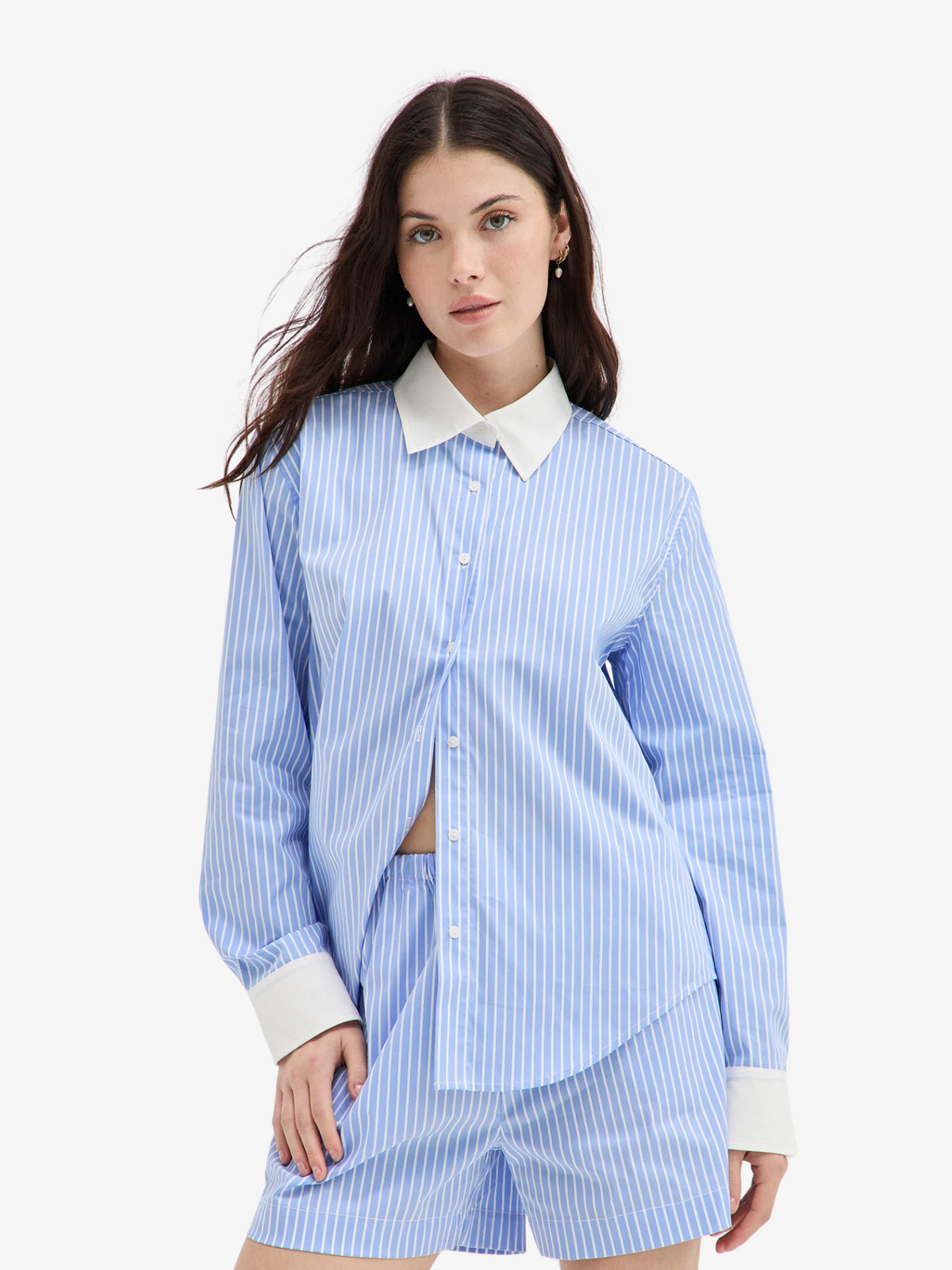 Holiday Shop Striped Shirt | Blue Stripe