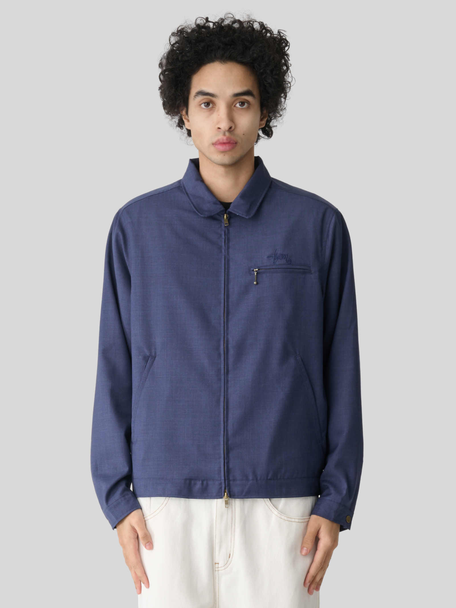 Gaberdine Zip Jacket