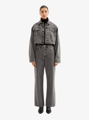 Organic Denim Crop Jacket