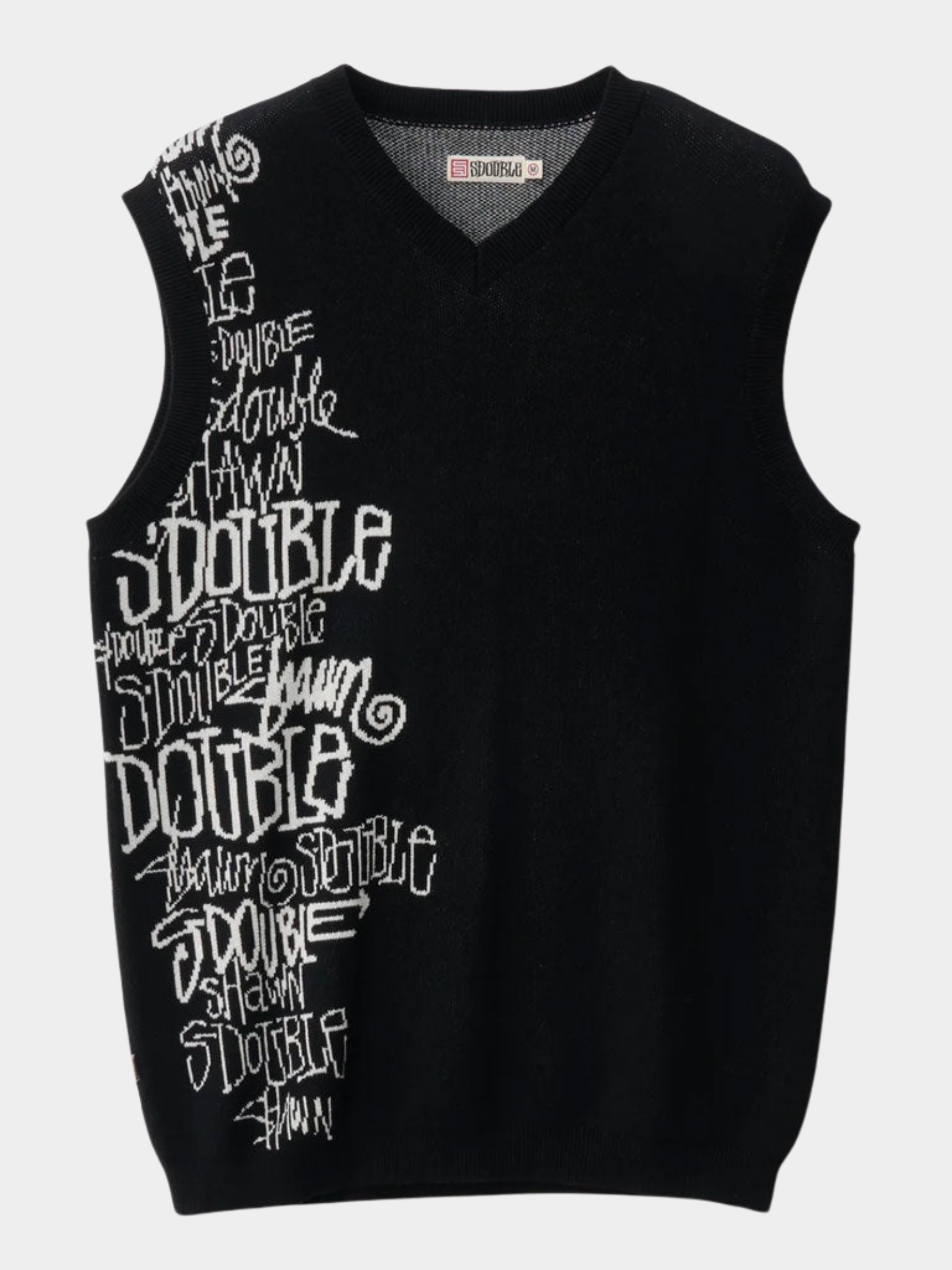 Script Stack Sweater Vest