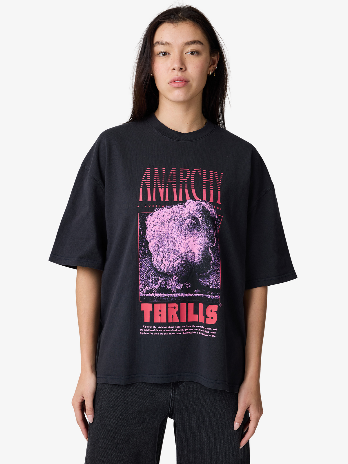 Thrills Constant Chaos Oversize Tee | BLUE GRAPHITE