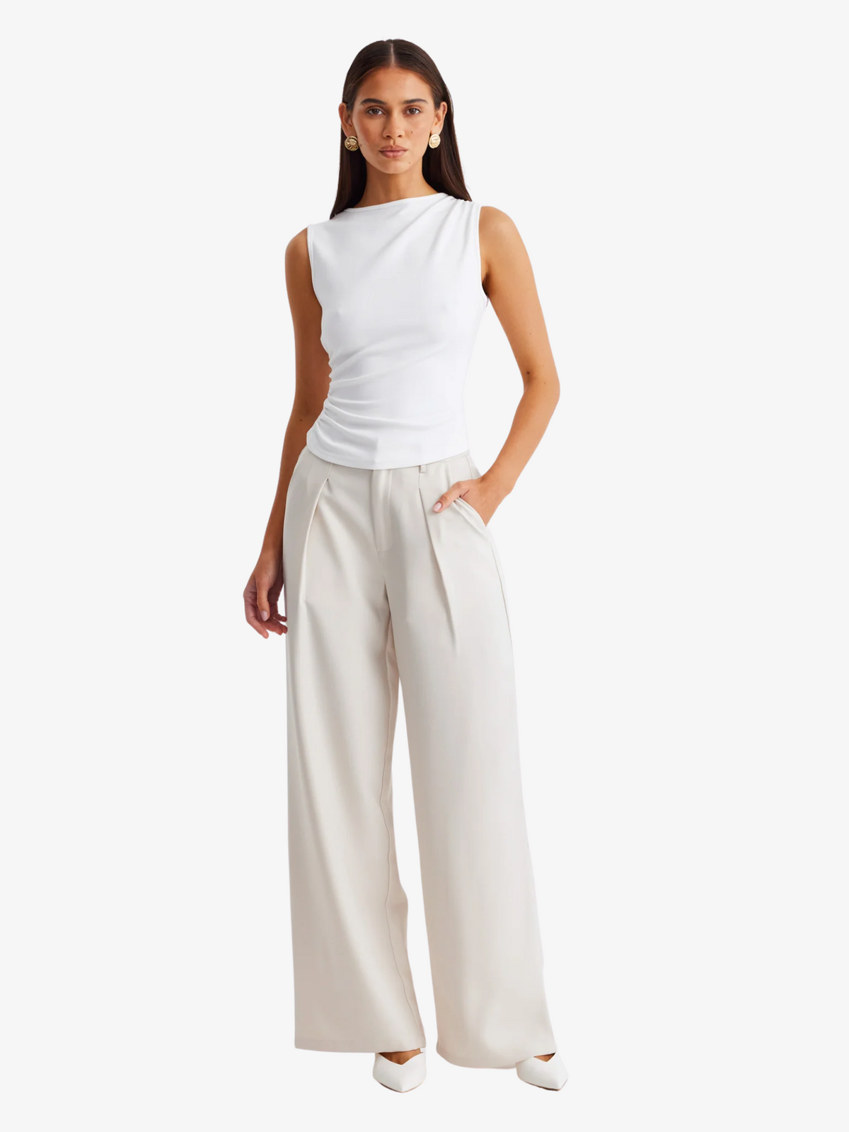 SNDYS Wood Pants | Chalk