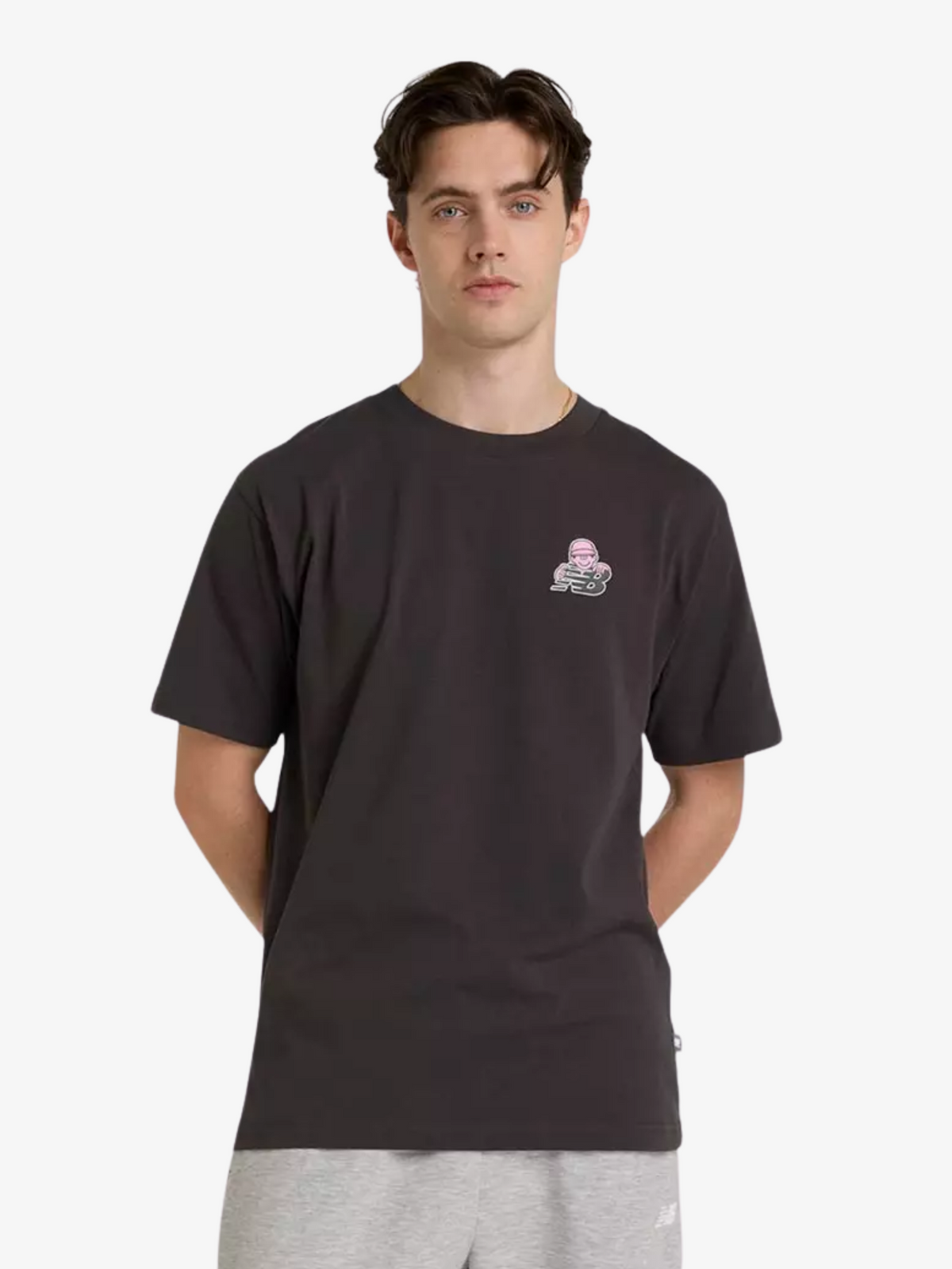New Balance NB X Face Oka Sport T-Shirt | Black